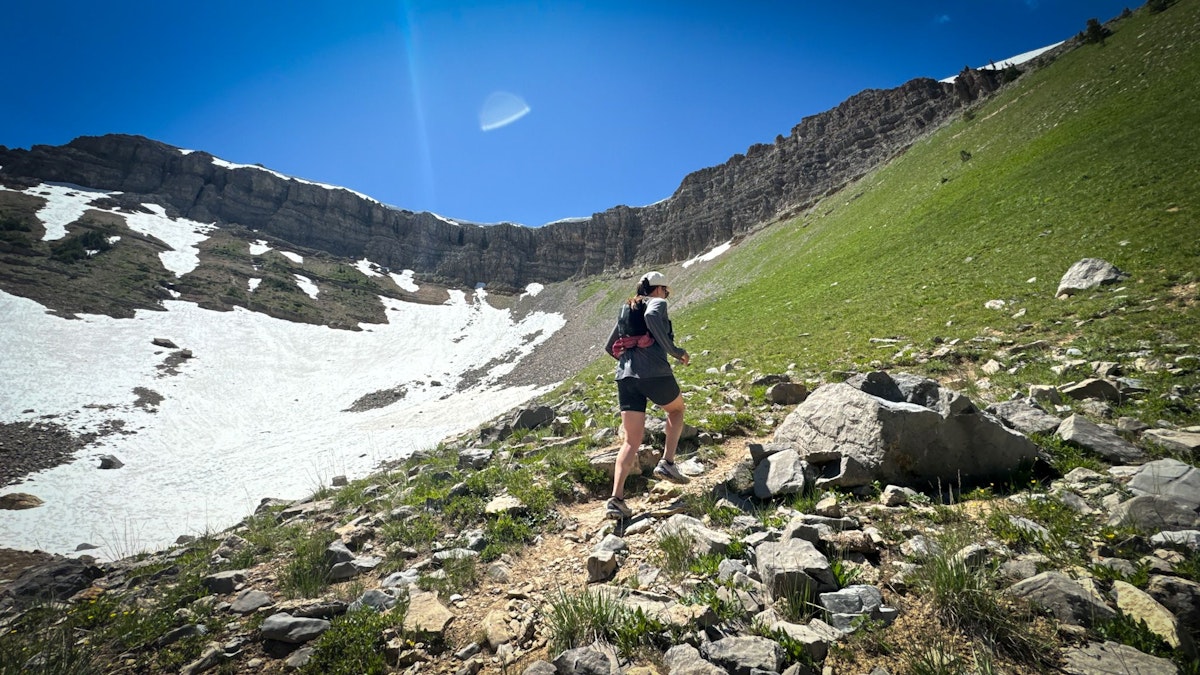 Trail running backside of Jackson Hole Mountain Resort