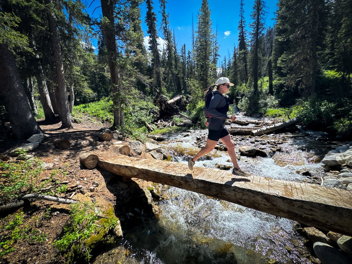 Running in granite canyon