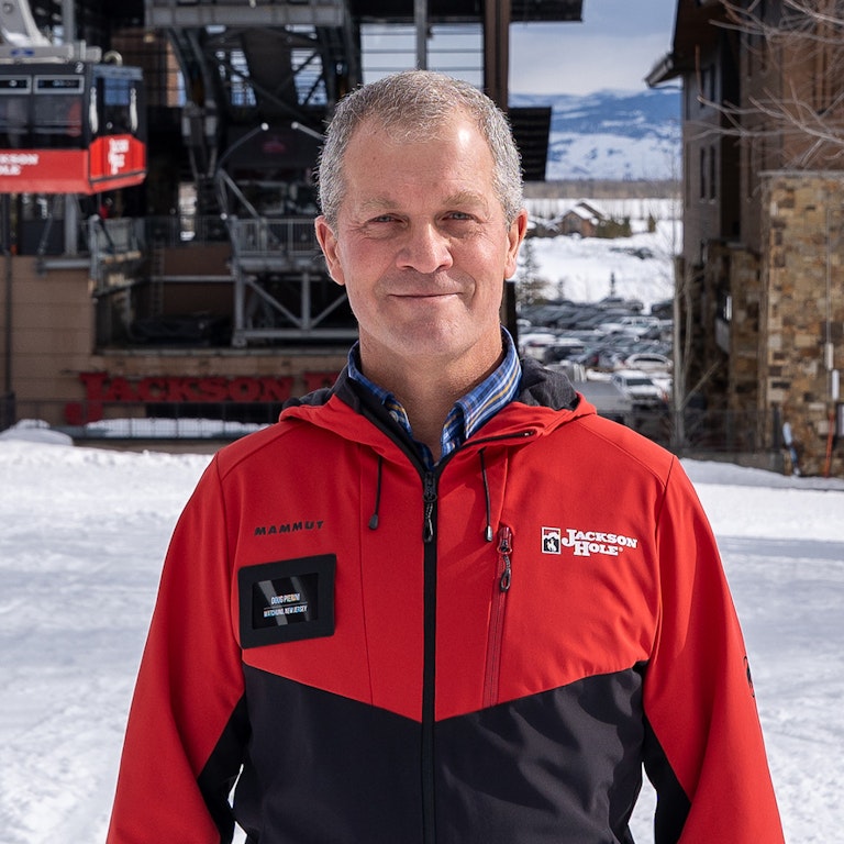Doug Pierini in front of Tram