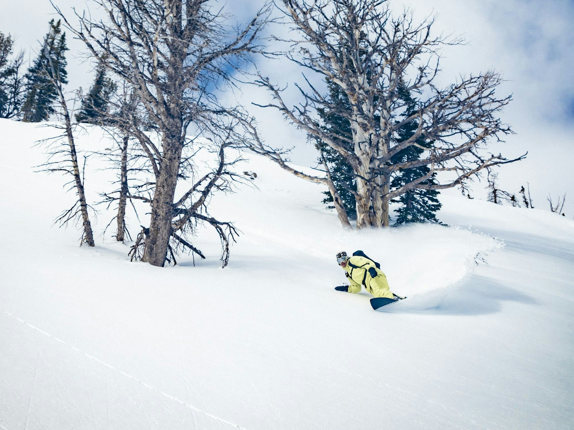 Alex Isley snowboarding Jackson Hole
