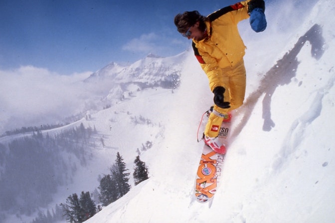Retro Snowboarder