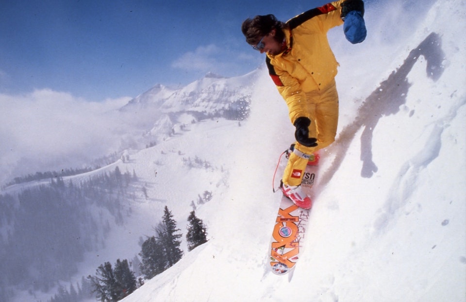 Retro Snowboarder