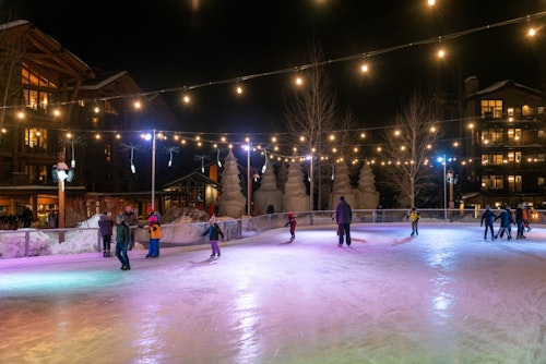 Ice Skating in Teton Village