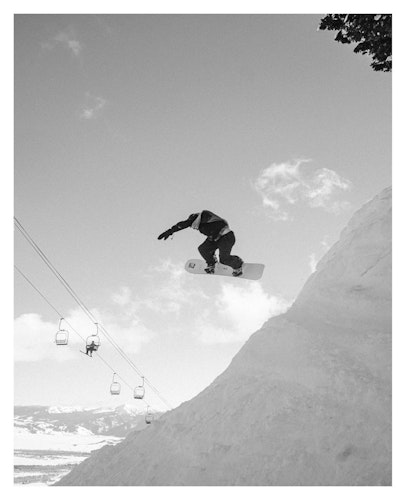 Will Sanders snowboarding Jackson Hole