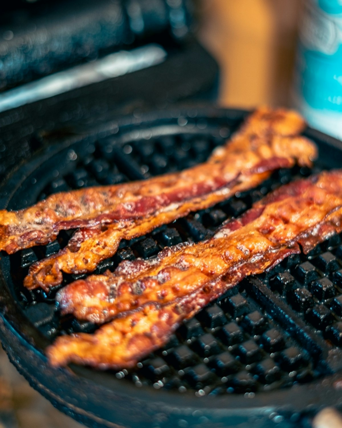 Bacons cooking corbets cabin