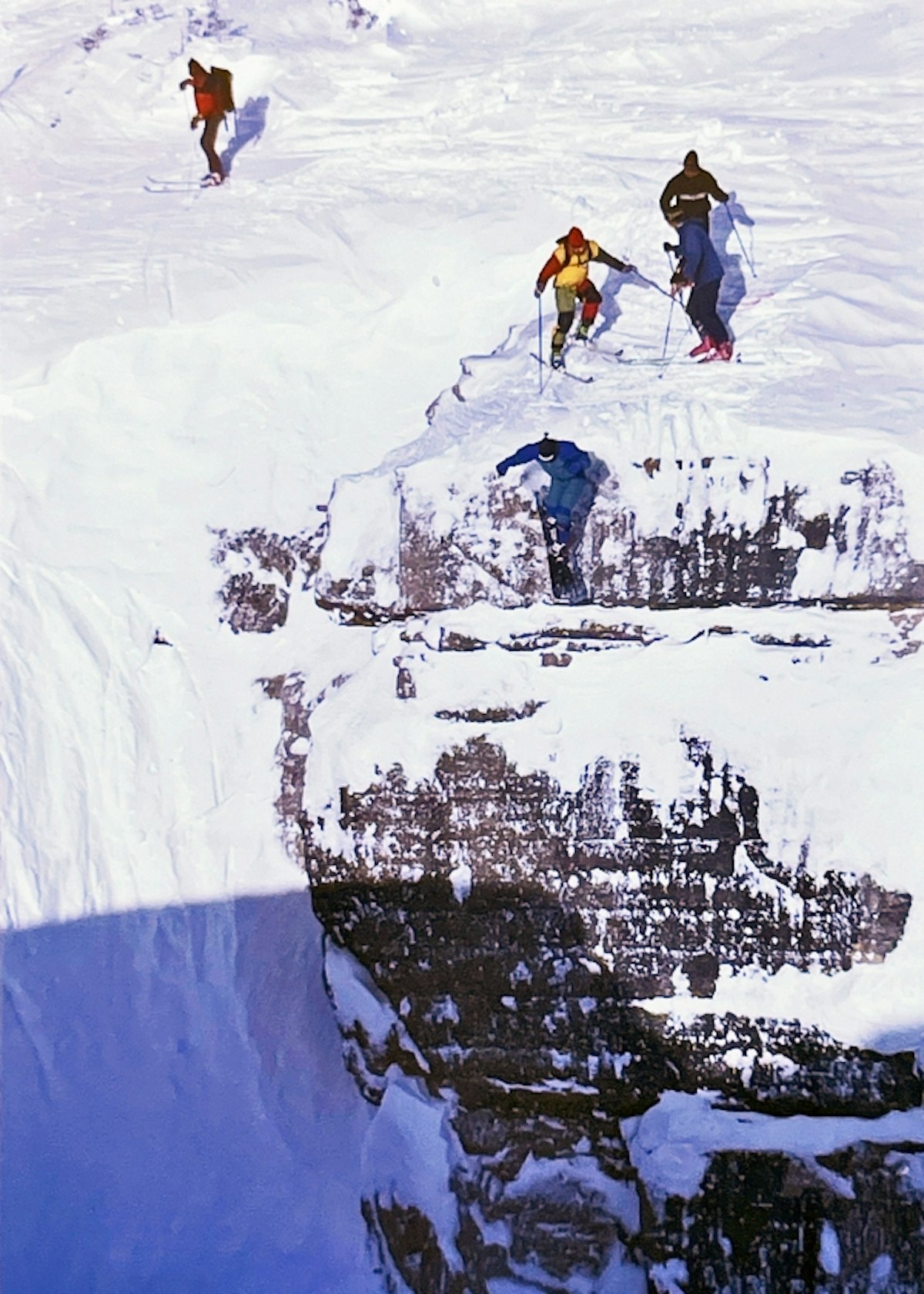snowboarder dropping corbets chris pappas