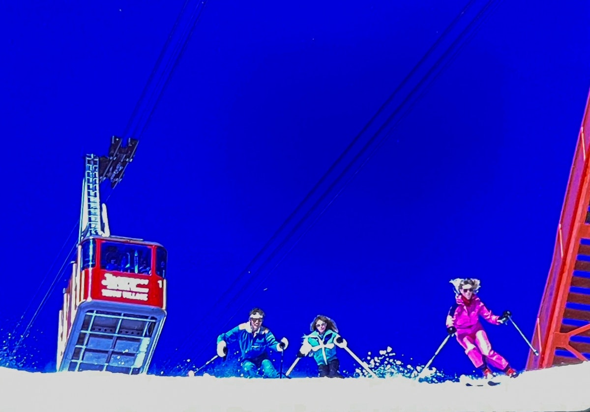 skiers going down hill