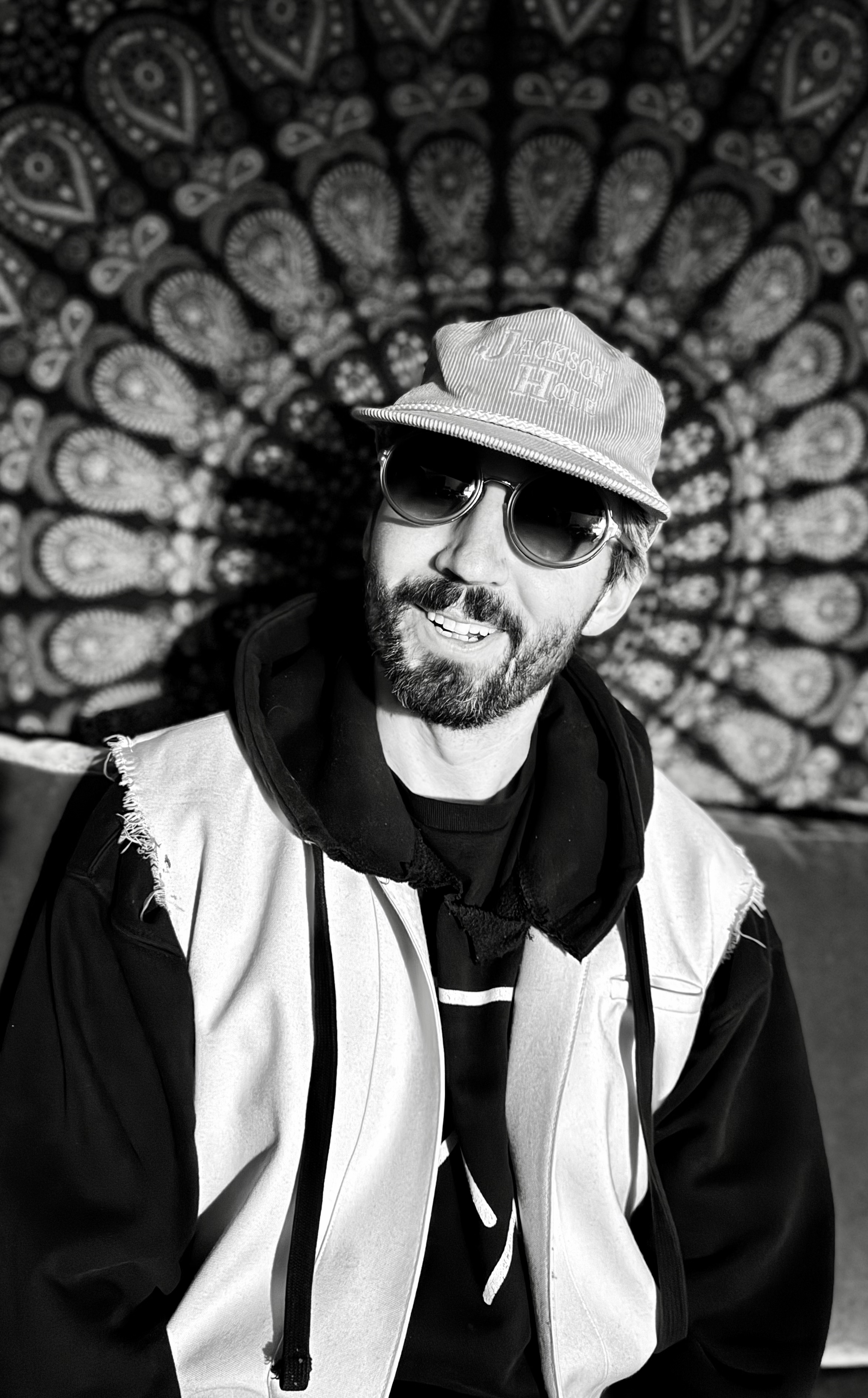 Headshot of Chuck Samples, DJ for the Tram Dock après ski party at Jackson Hole Mountain Resort