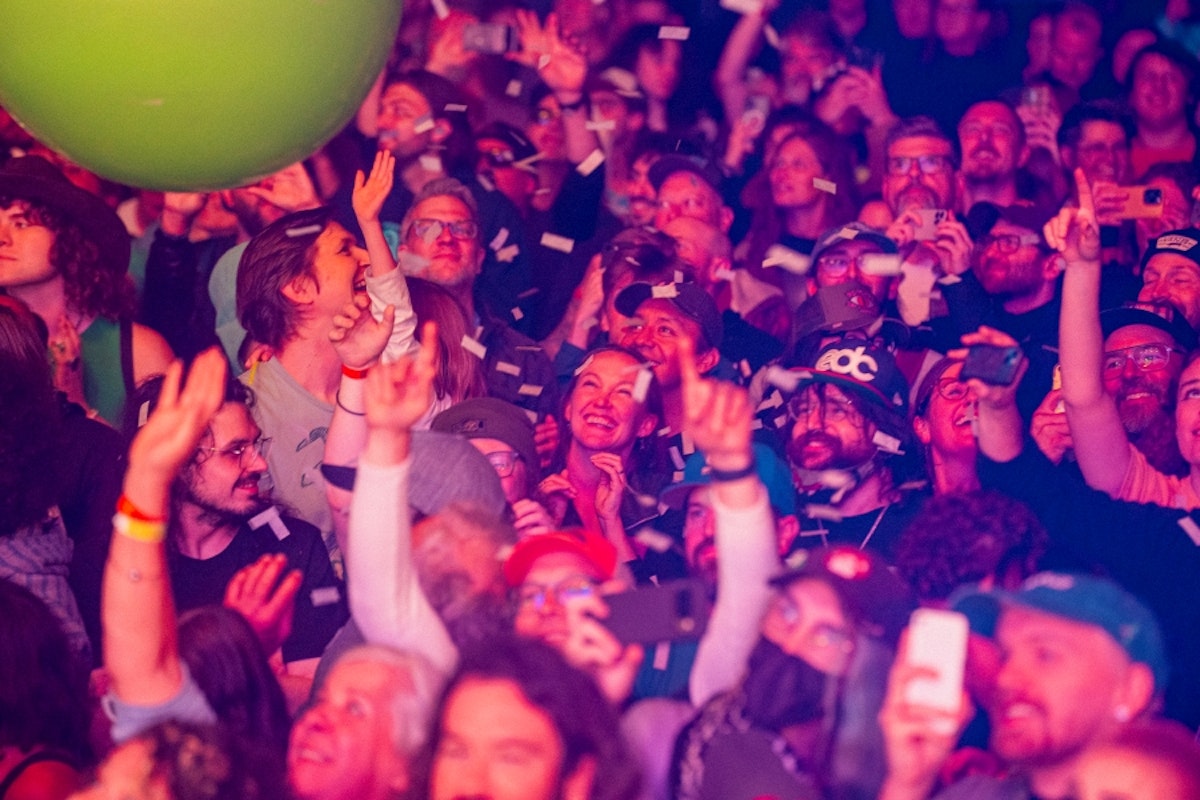 Flaming Lips crowd at a live show