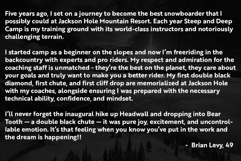 Steep and Deep Testimonial