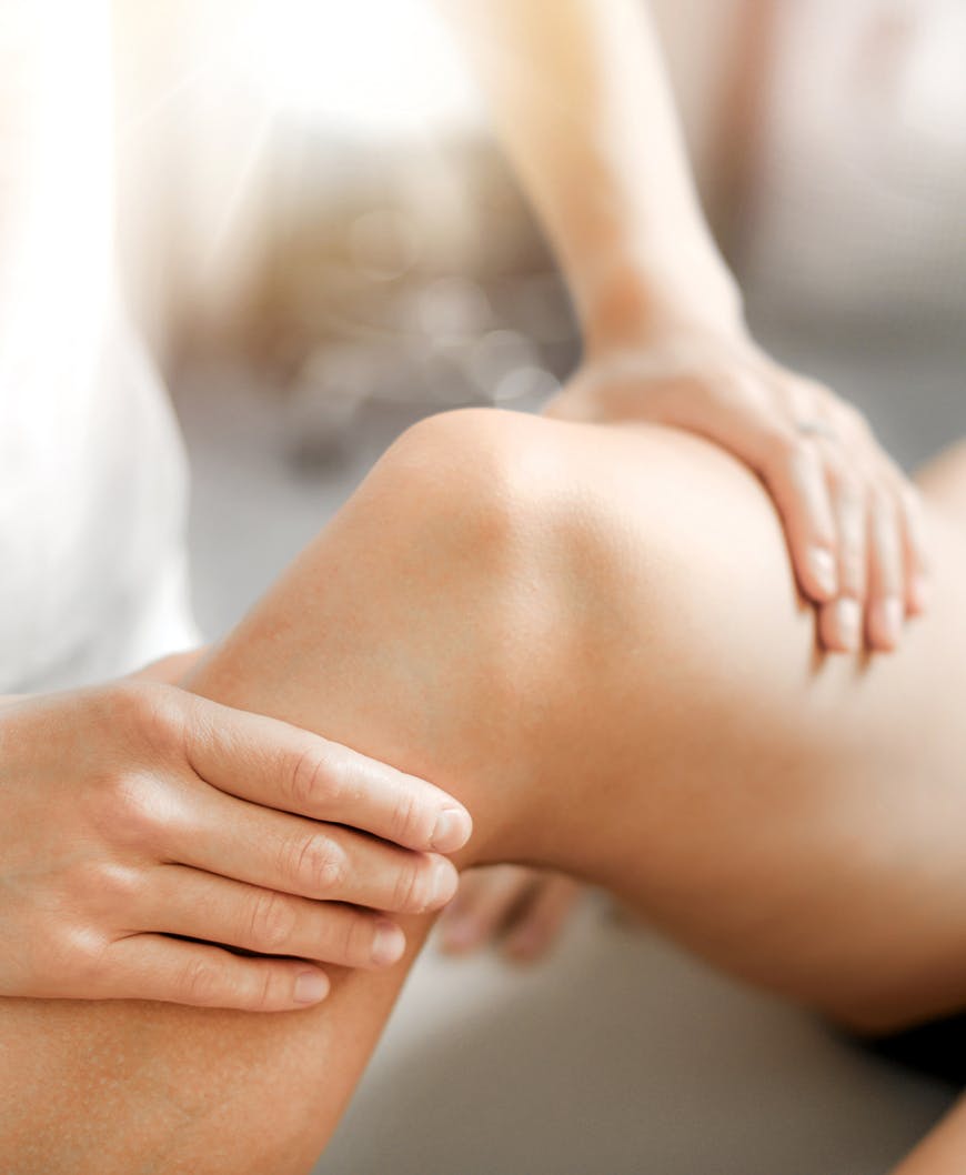 holding knee