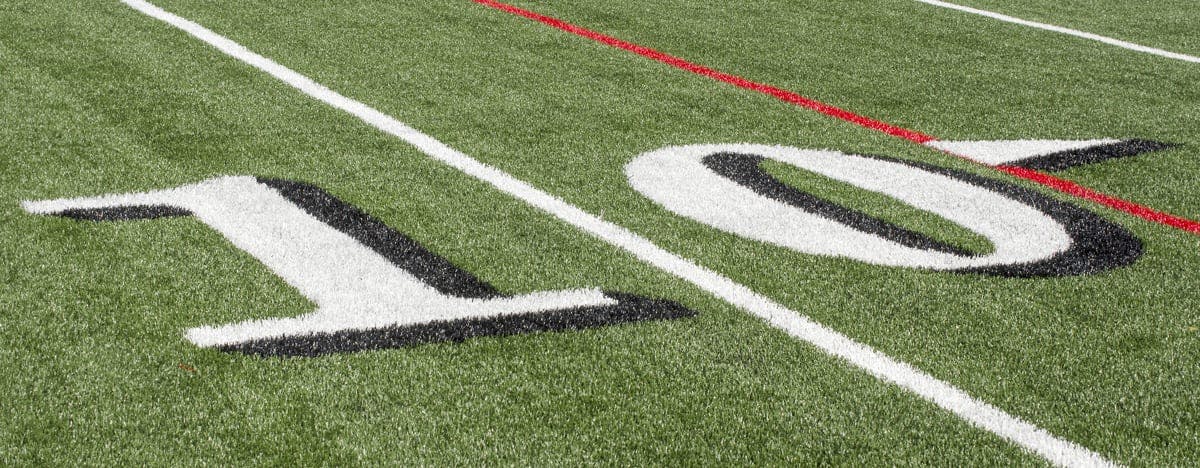 an image of a 10 meter line on a football field