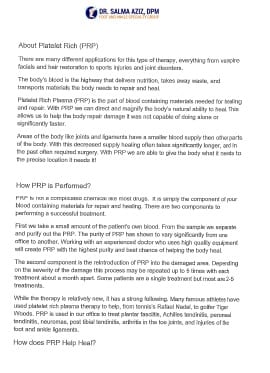 About Podiatric Injections