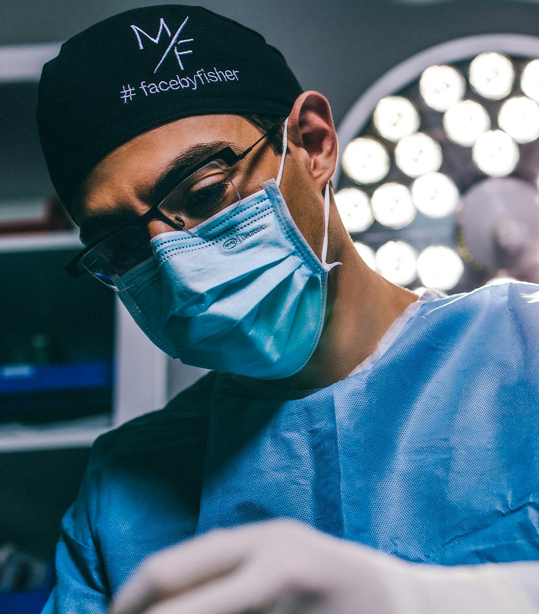 Dr. Mark Fisher performing surgery