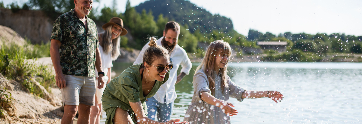 Familie im Urlaub