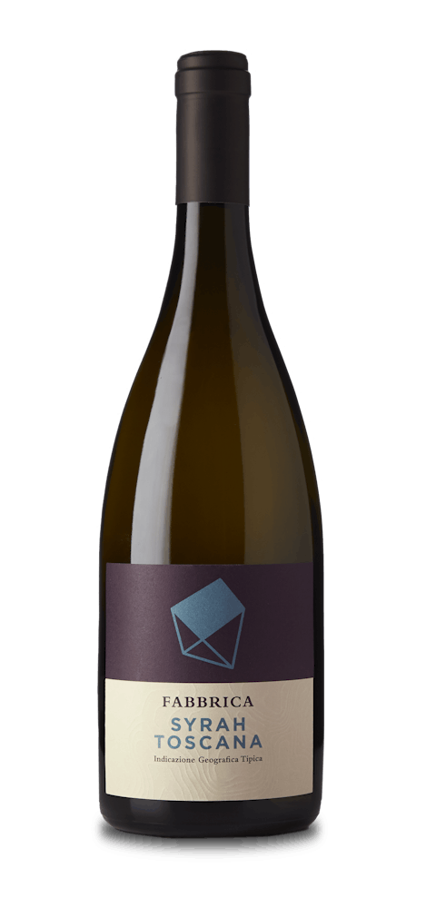 A bottle of wine Syrah di Fabbrica