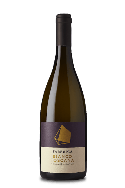 Bottle of white wine Bianco di Fabbrica, IGT Toscana