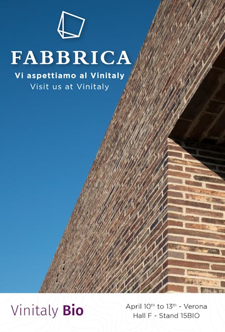 Fabbrica sara presente al Vinitaly 2022 - Pad F, Stand 15BIO Fabbrica Vinitaly 2022