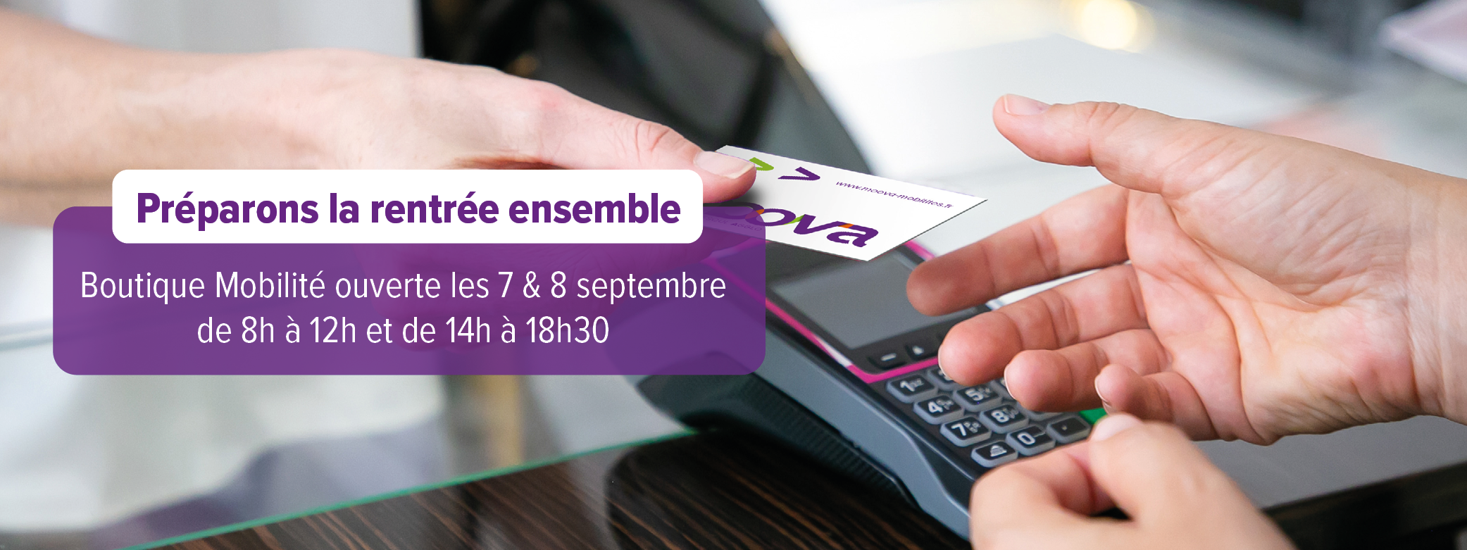 Nouveaux horaires boutique mobilités