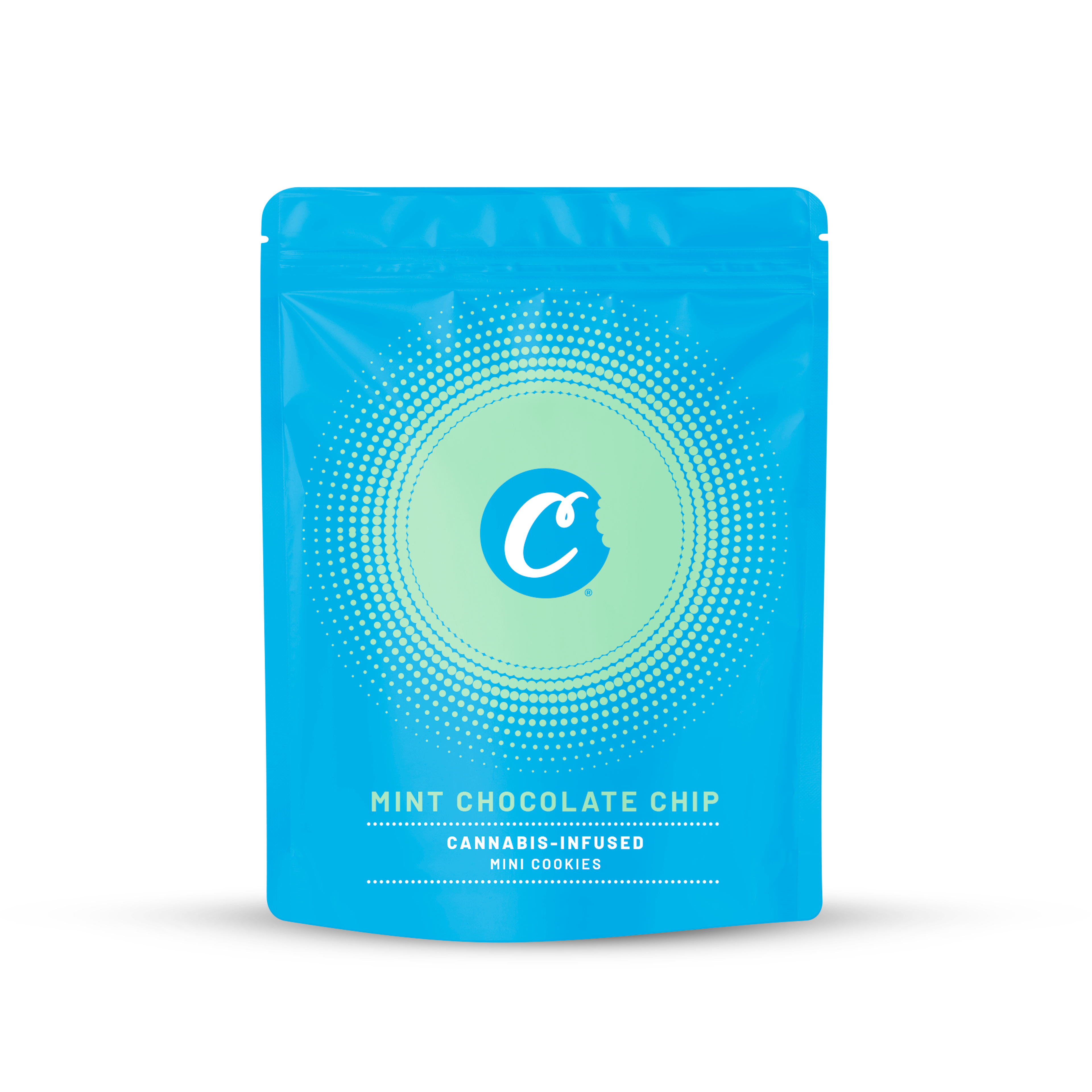 Cookies - Mint Chocolate Chip - THC - Cookies - Baked Goods - Edible - 10ct Bag - 100mg - CA