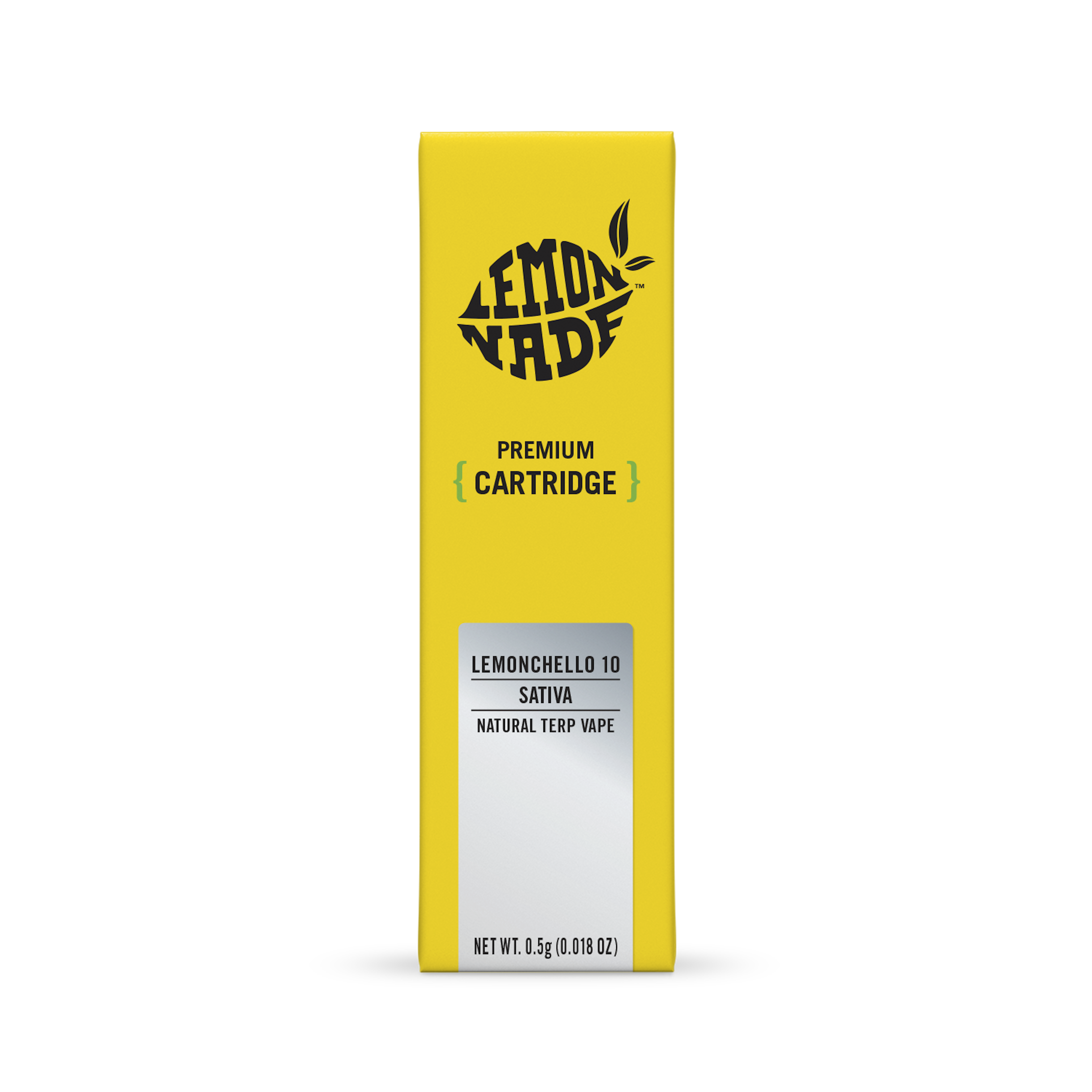 Lemonnade - Lemonchello 10 - THC - Distillate - Cartridge - Vape - Fat Boy Cartridge - Tray - Pouch - 1g - CA