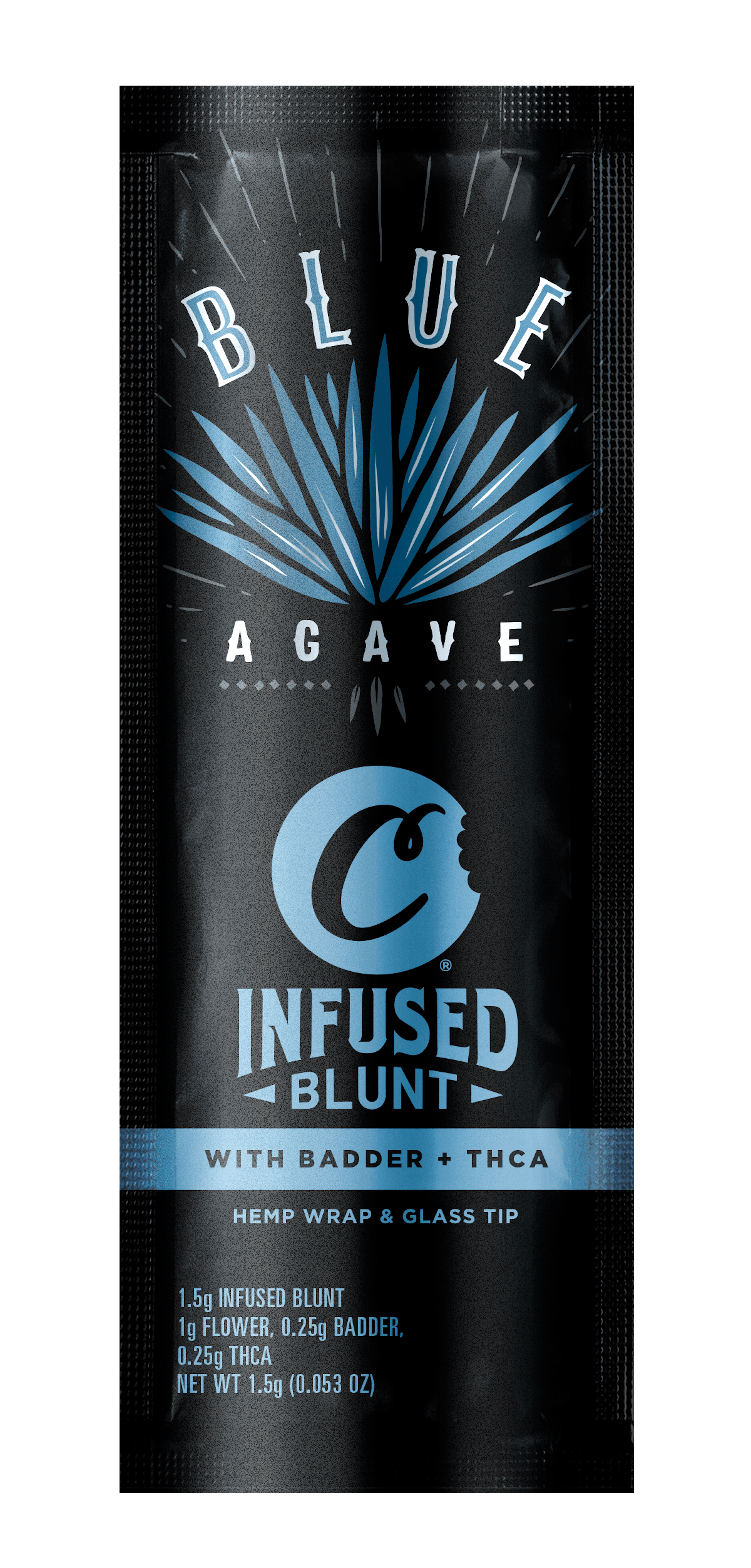 Cookies - Blue Agave - THC - Infused - Blunt - Preroll - Tube - Pouch - 1.5g - CA