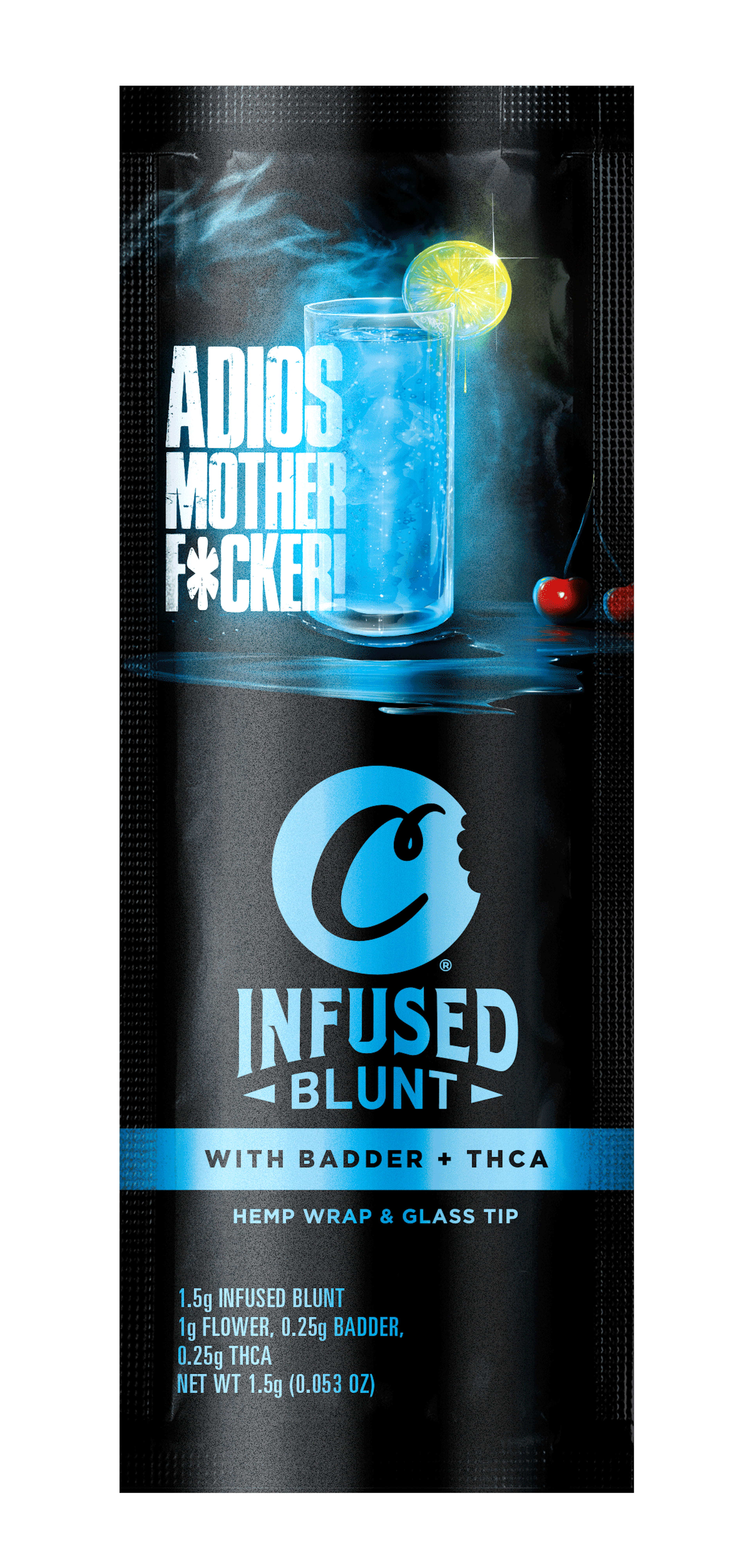 Cookies - Adios Mother Fucker - THC - Infused - Blunt - Preroll - Tube - Pouch - 1.5g - CA