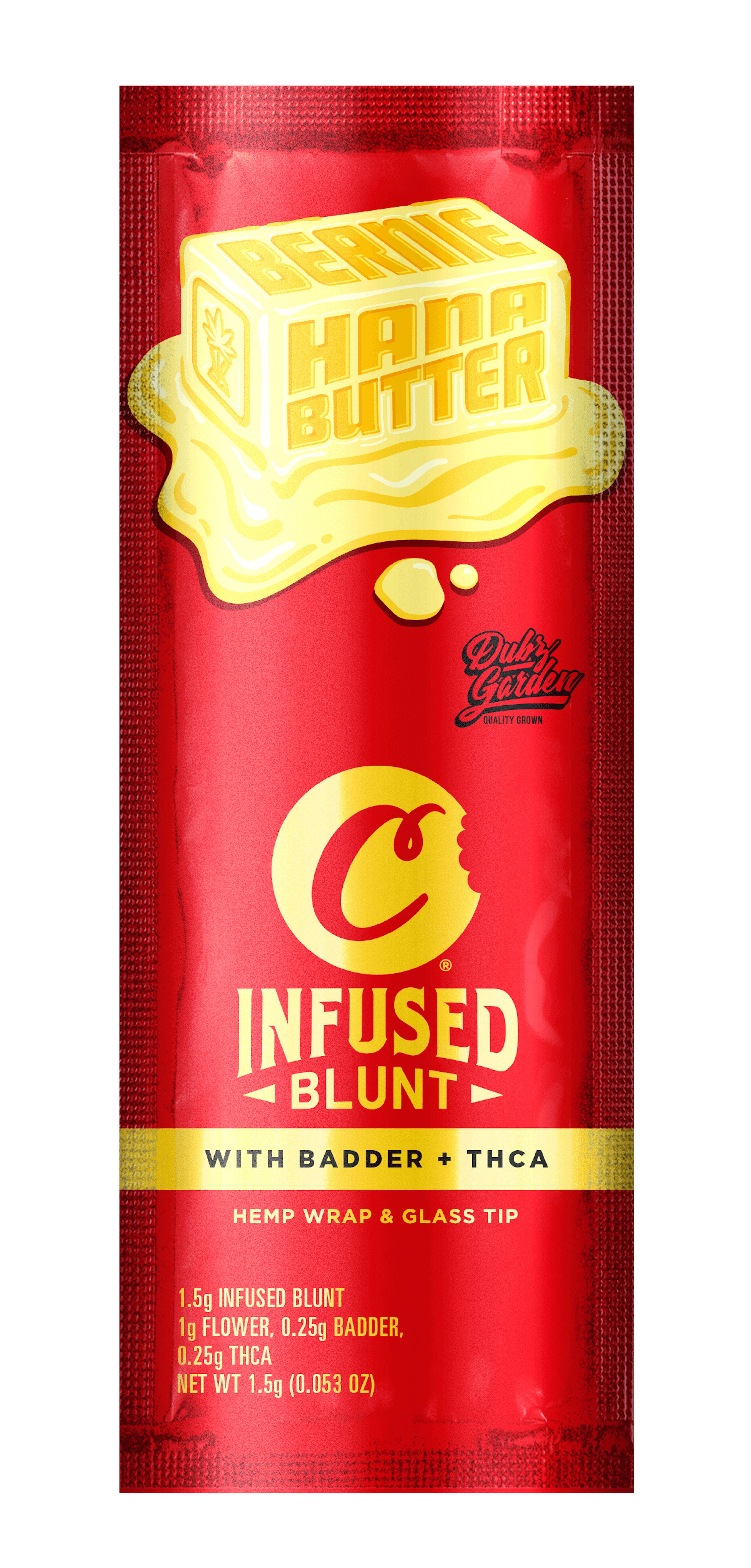 Cookies - BernieHana Butter - THC - Infused - Blunt - Preroll - Tube - Pouch - 1.5g - CA