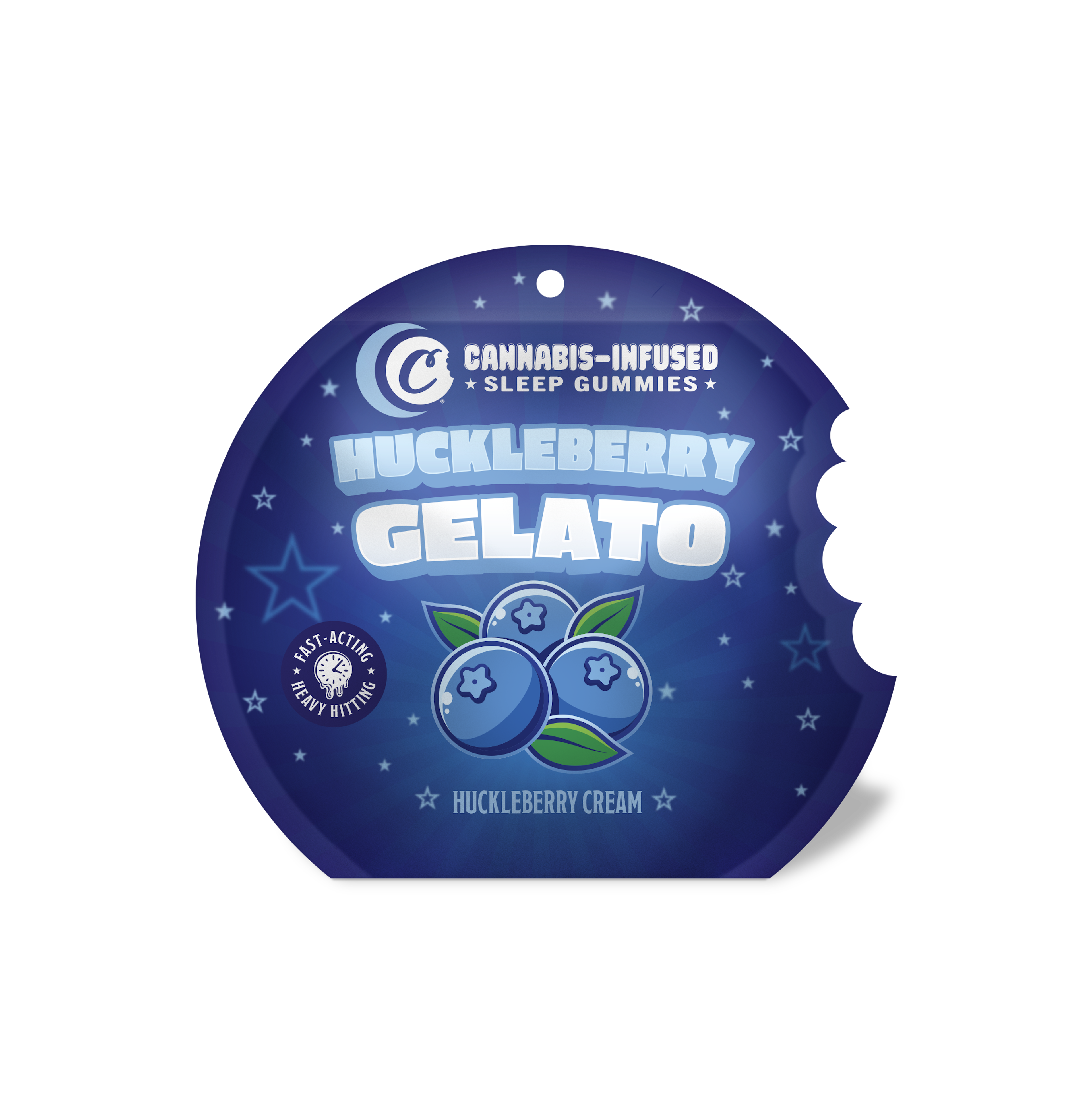Cookies - Huckleberry Gelato - THC - Distillate - Gummies - Edible - 10ct Bag - 100mg - CA