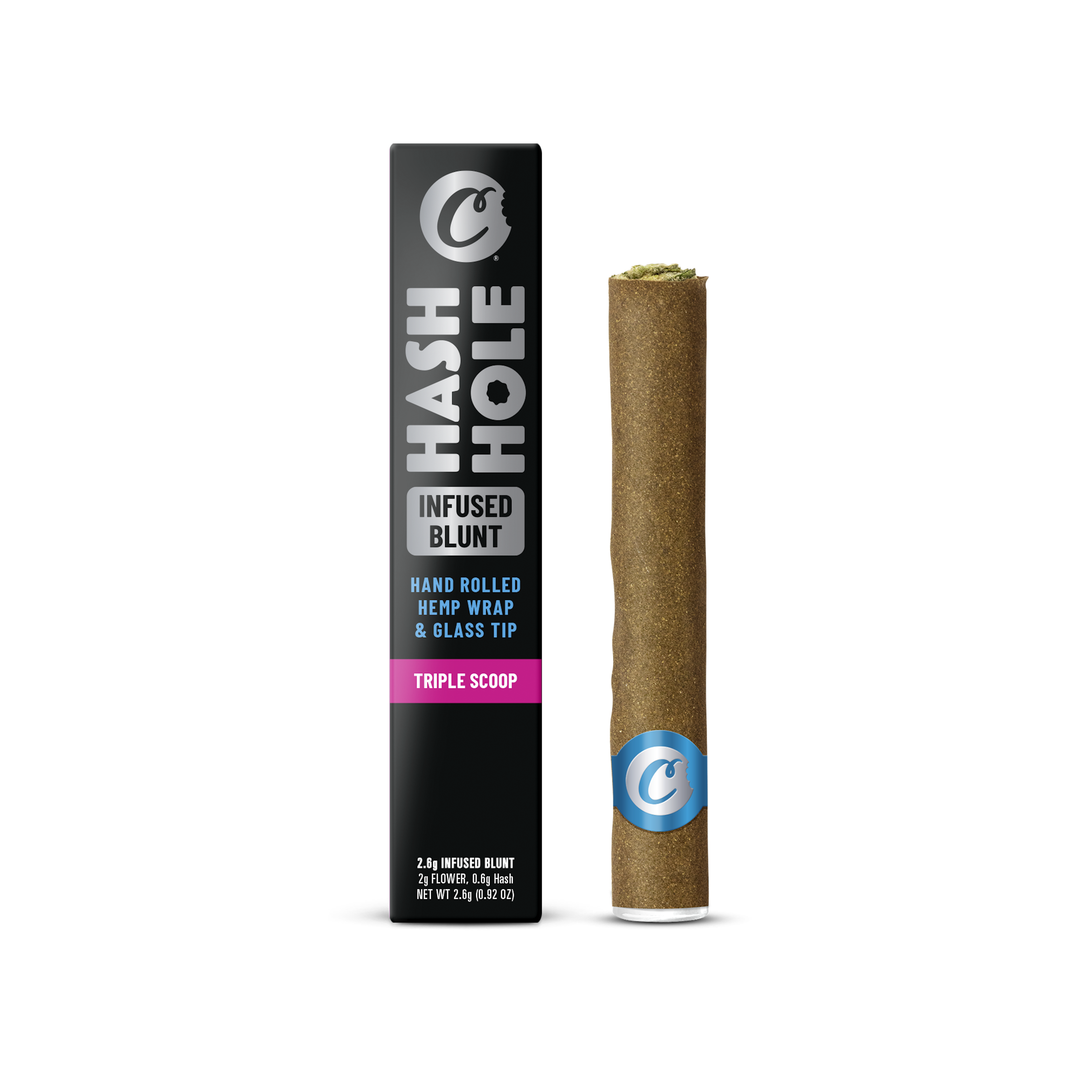 Cookies - Triple Scoop - THC - Infused - Blunt - Preroll - Tube - Pouch - 2.6g - CA