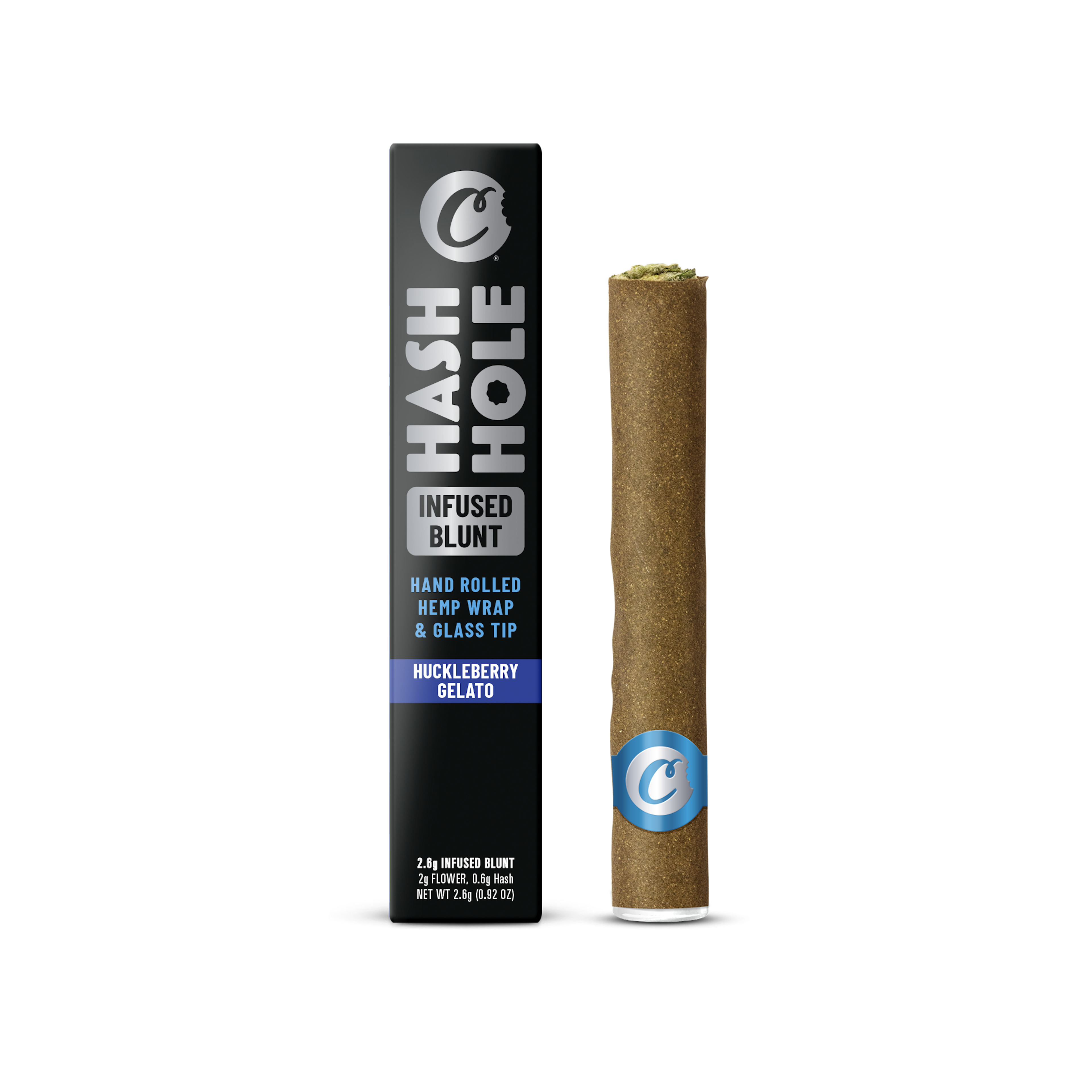 Cookies - Huckleberry Gelato - THC - Infused - Blunt - Preroll - Tube - Pouch - 2.6g - CA