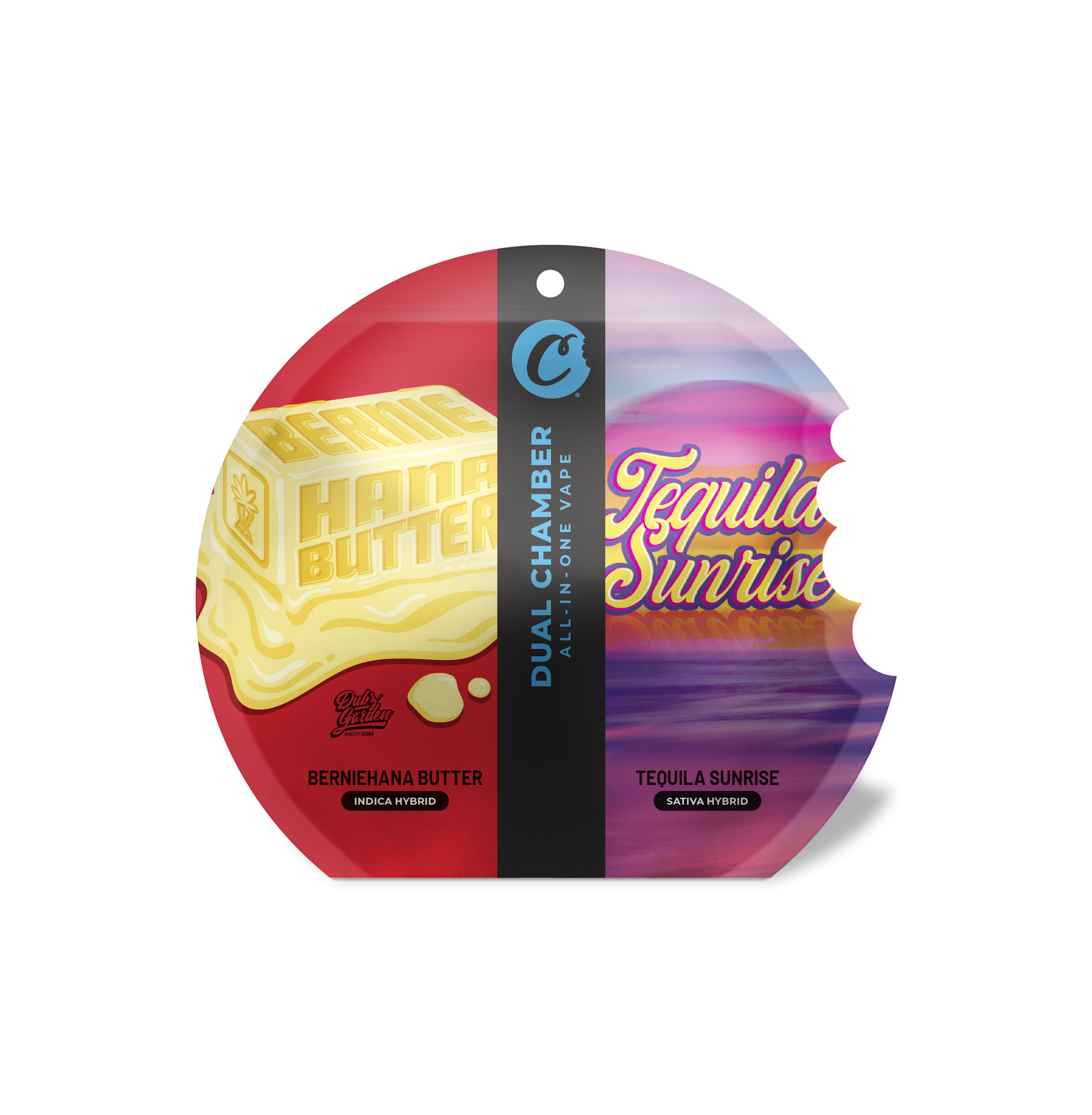 Cookies - BernieHana Butter / Tequila Sunrise - THC - Distillate - Dual Chamber - Vape - AIO - Pouch - 1g - CA