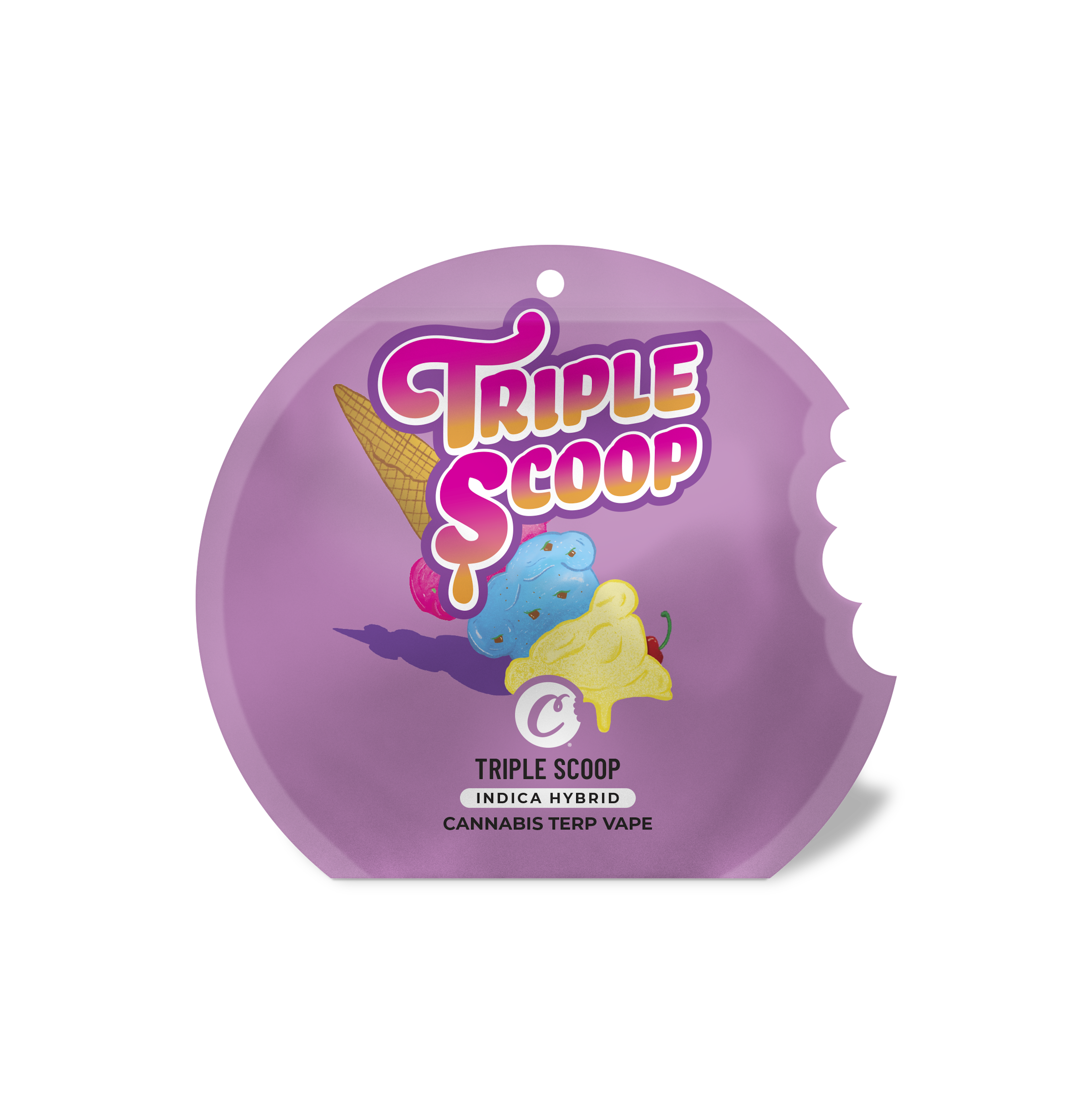 Cookies - Triple Scoop - THC - Distillate - Cartridge - Vape - Cartridge - Tray - Pouch  - 1g - CA