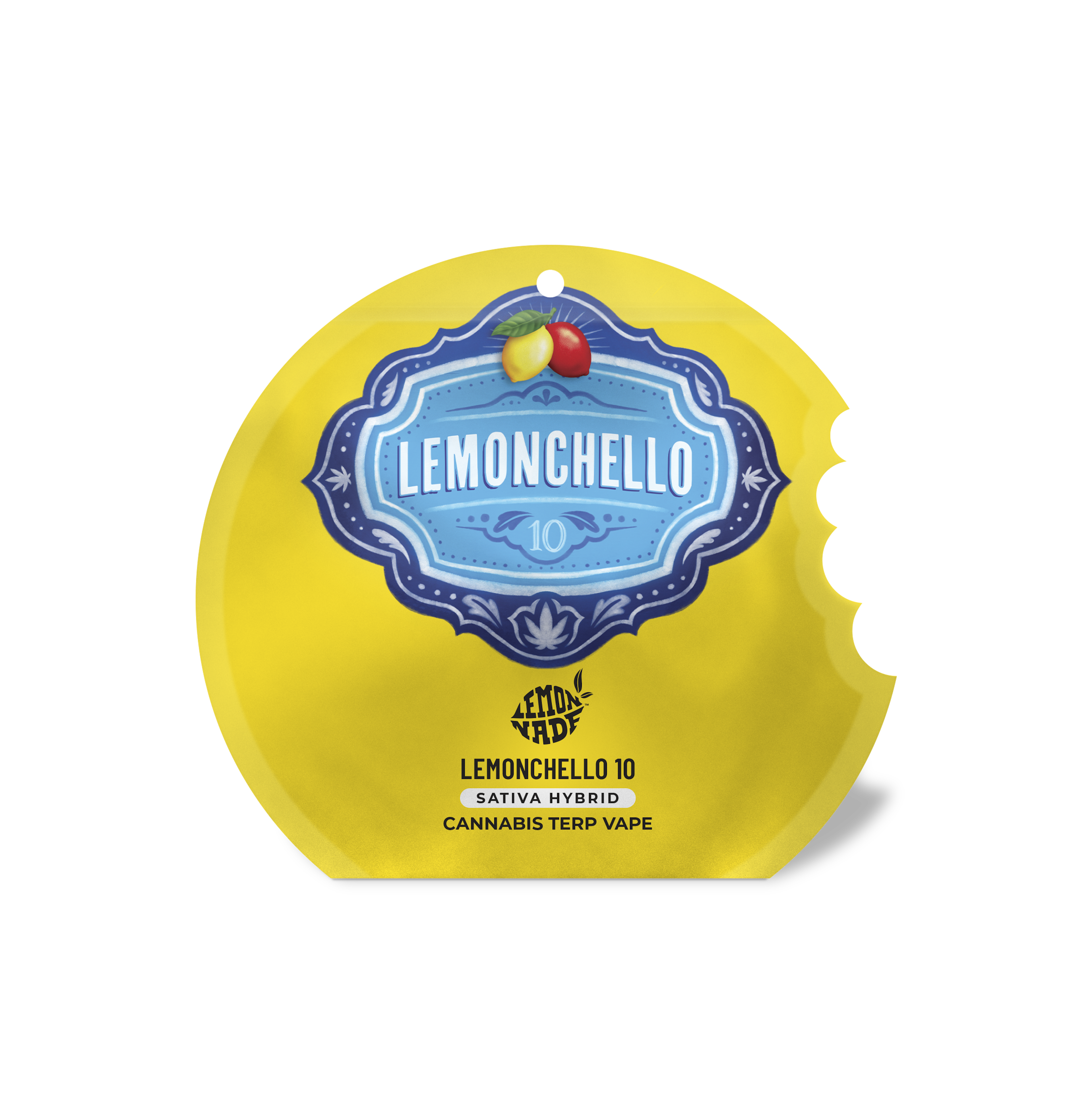 Lemonnade - Lemonchello 10 - THC - Distillate - Cartridge - Vape - Cartridge - Tray - Pouch  - 1g - CA