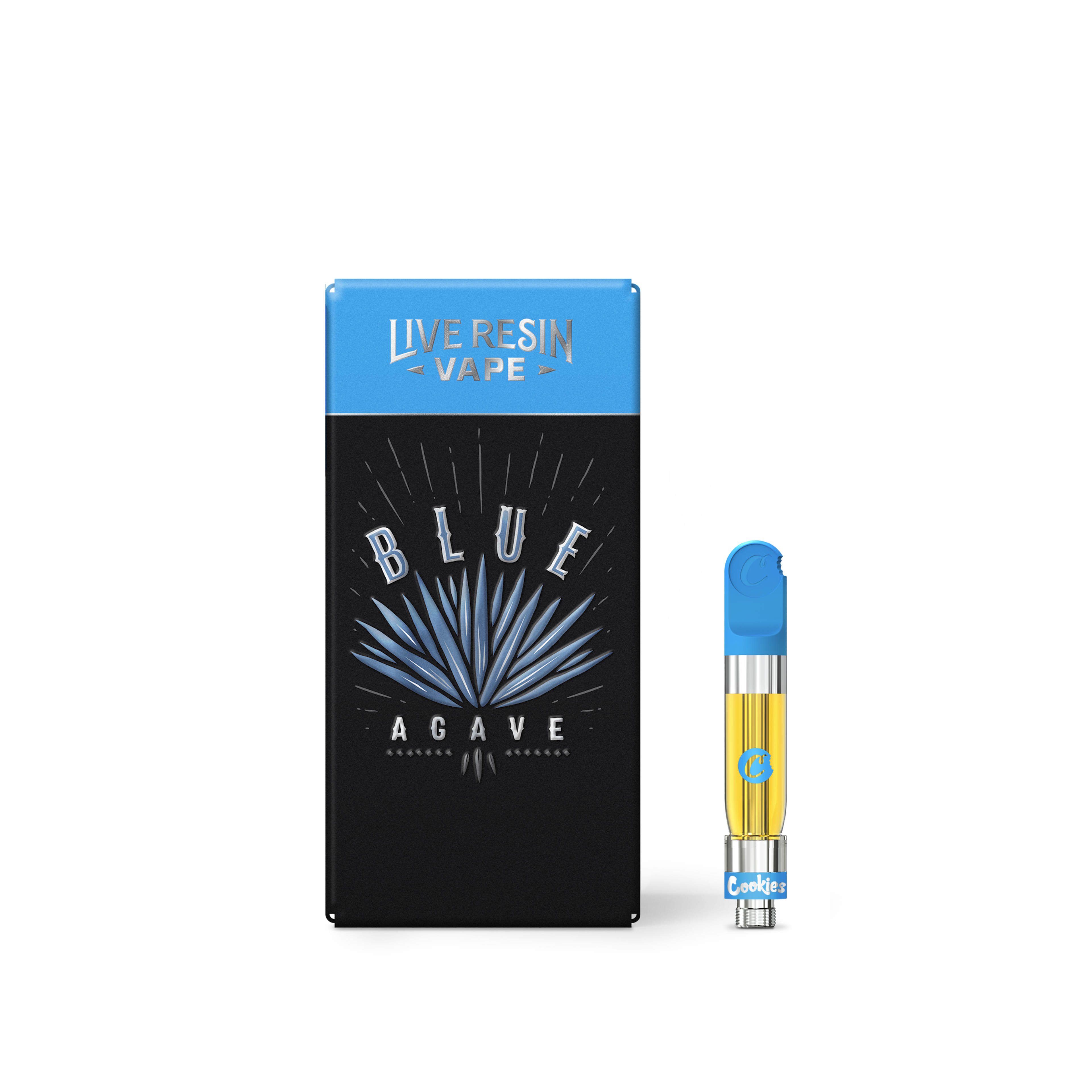 Cookies - Blue Agave - THC - Live Resin - Cartridge - Vape - 510 - Tube - Pouch - 1g - CA