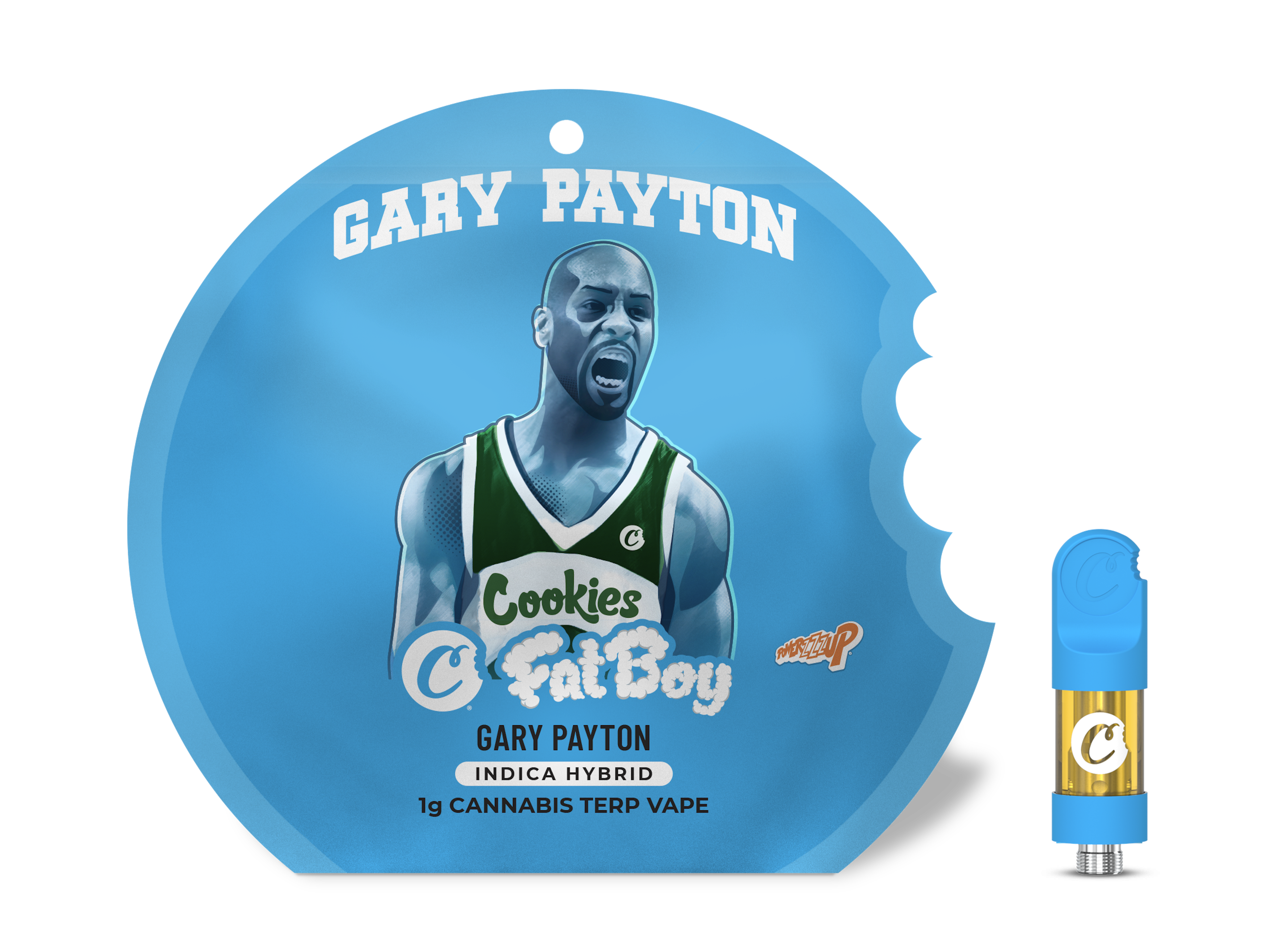 Cookies - Gary Payton - THC - Distillate - Cartridge - Vape - Fat Boy Cartridge - Tray - Pouch - 1g - CA