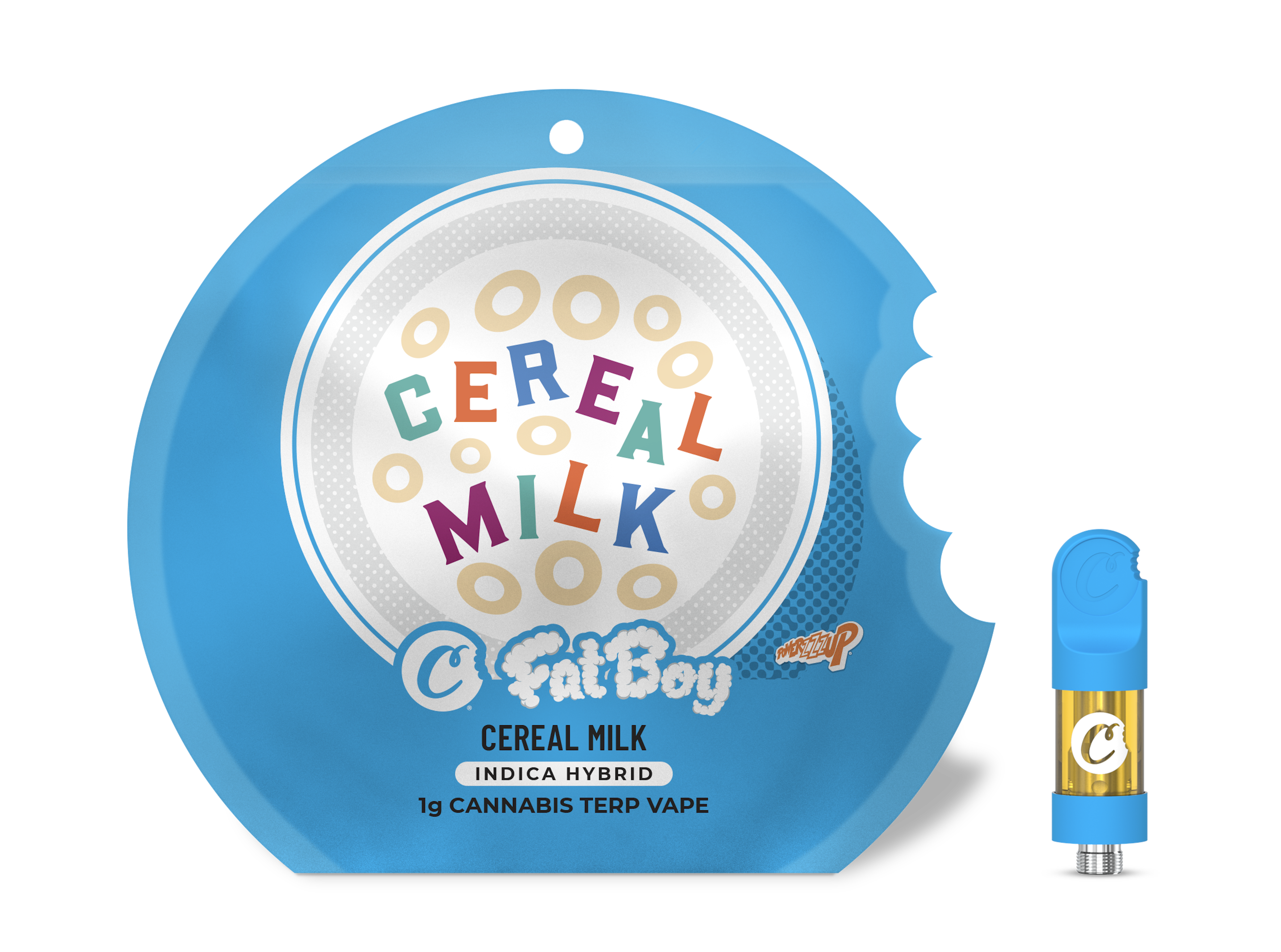 Cookies - Cereal Milk - THC - Distillate - Cartridge - Vape - Fat Boy Cartridge - Tray - Pouch - 1g - CA