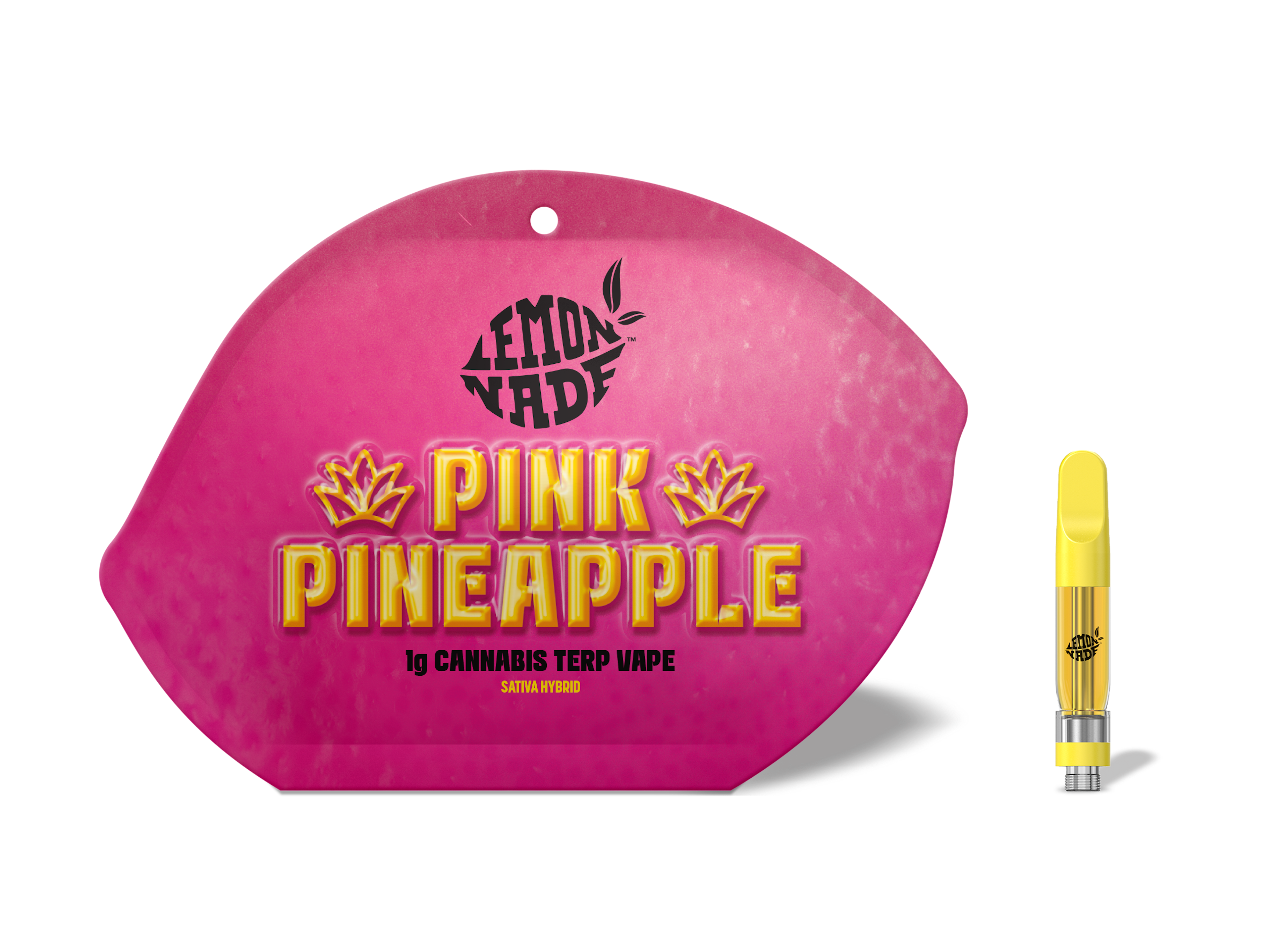Lemonnade - Pink Pineapple - THC - Distillate - Cartridge - Vape - 1g - CA
