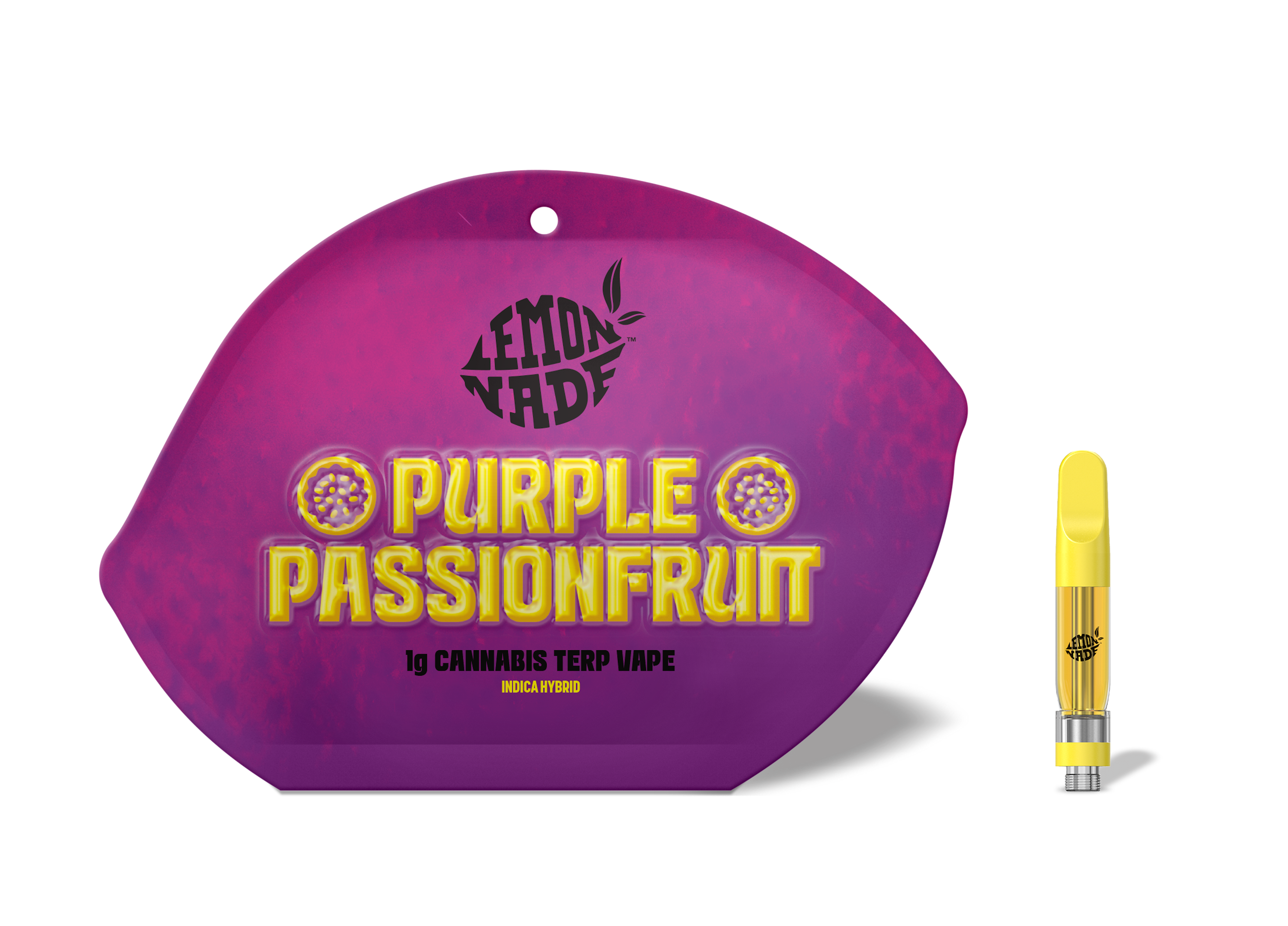 Lemonnade - Purple Passionfruit - THC - Distillate - Cartridge - Vape - 1g - CA