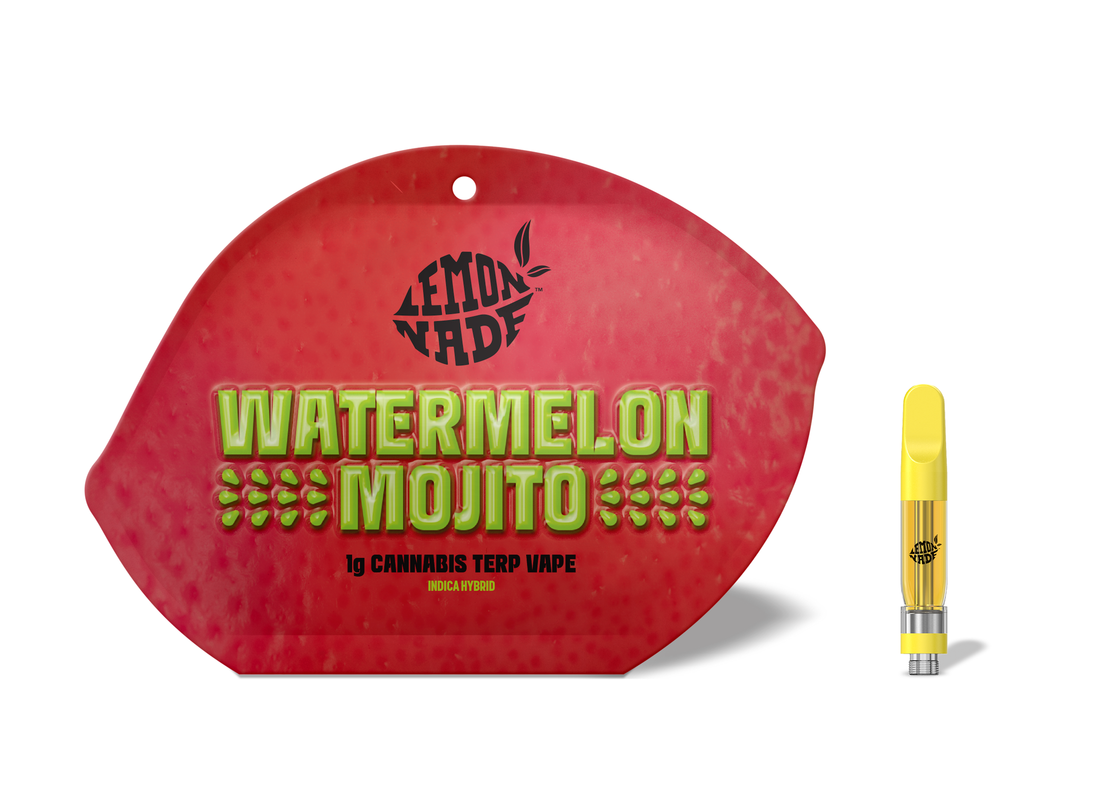 Lemonnade - Watermelon Mojito - THC - Distillate - Cartridge - Vape - 1g - CA