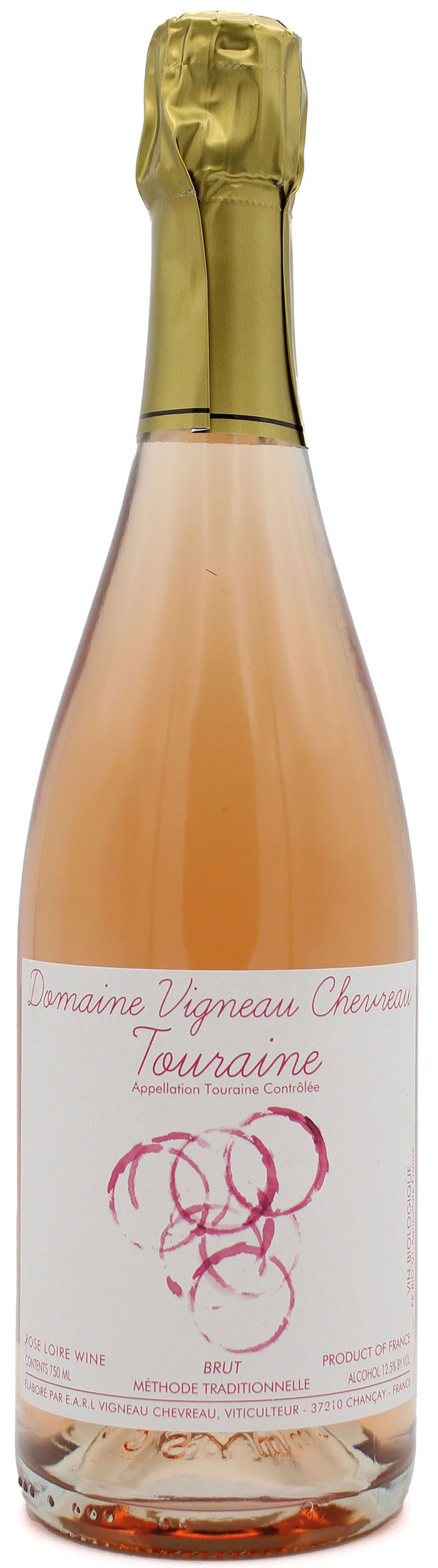Rosé Brut Touraine "Méthode Traditionnelle"