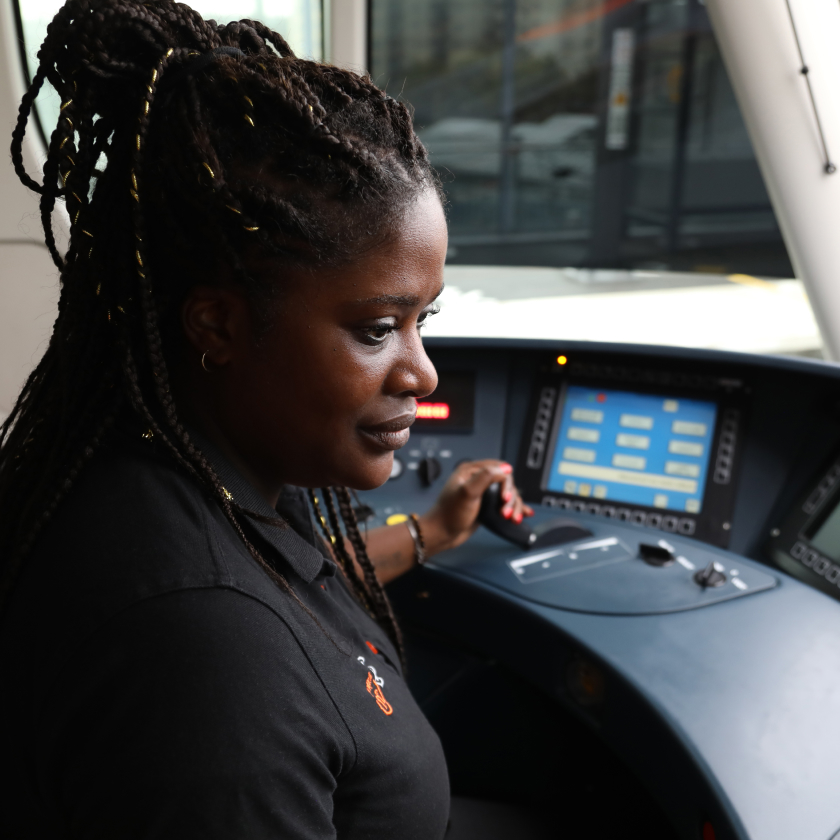 Conductrice de tram