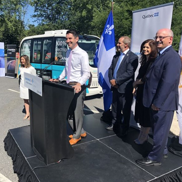 Keolis with its partners during a presentation