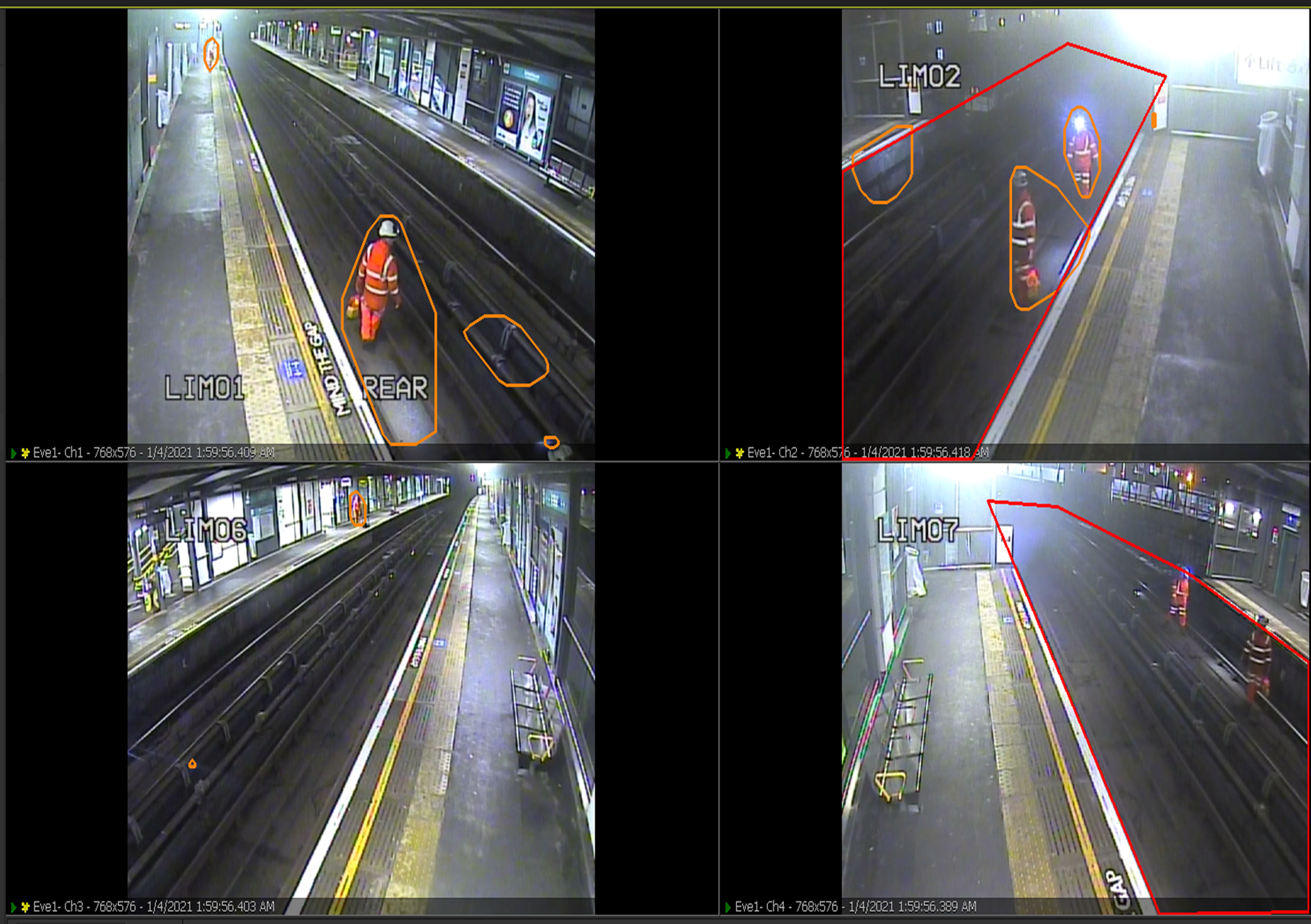 Images of the CCTV AI Trial solution