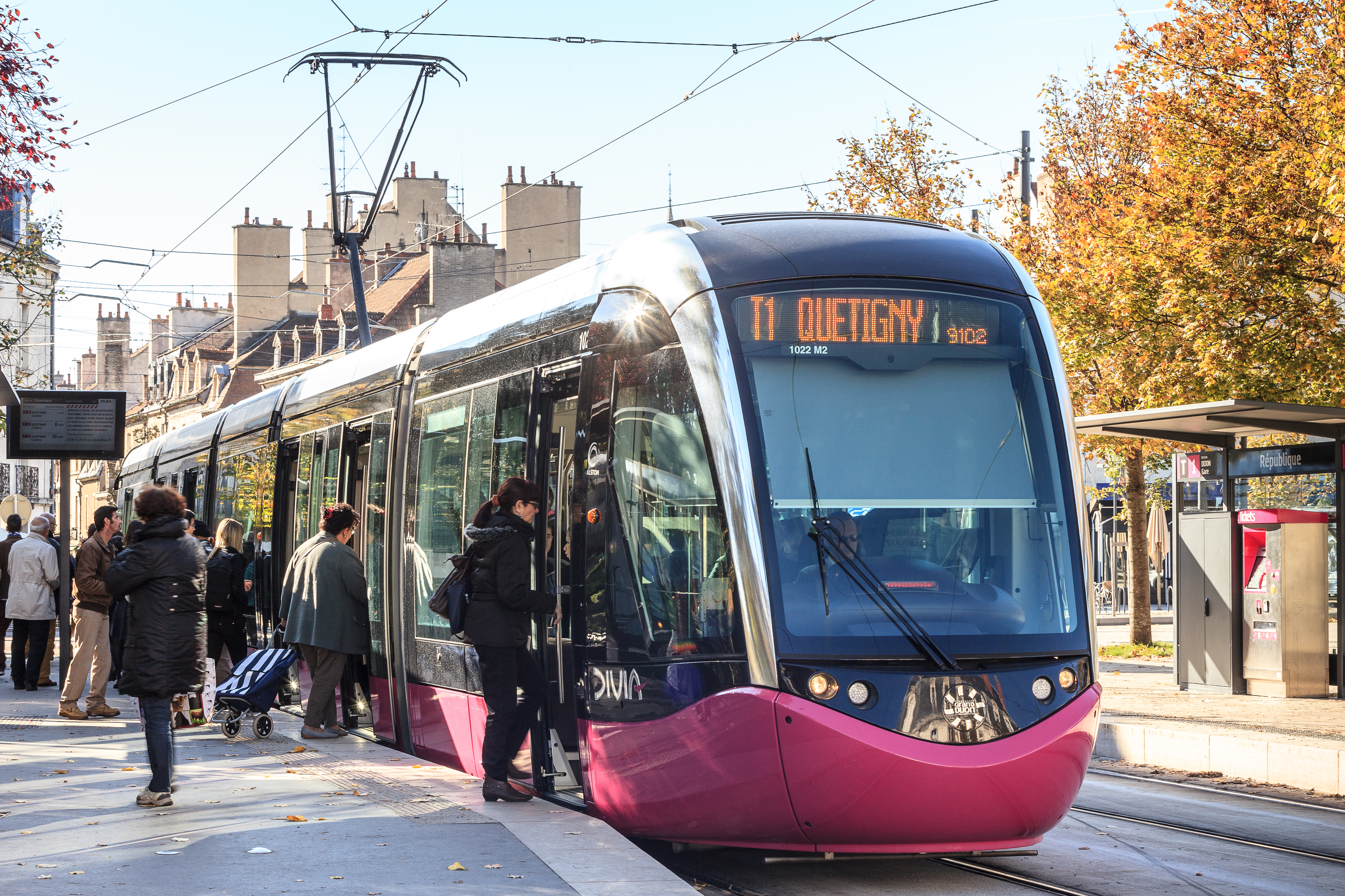 Tramway operated by Keolis in Dijon