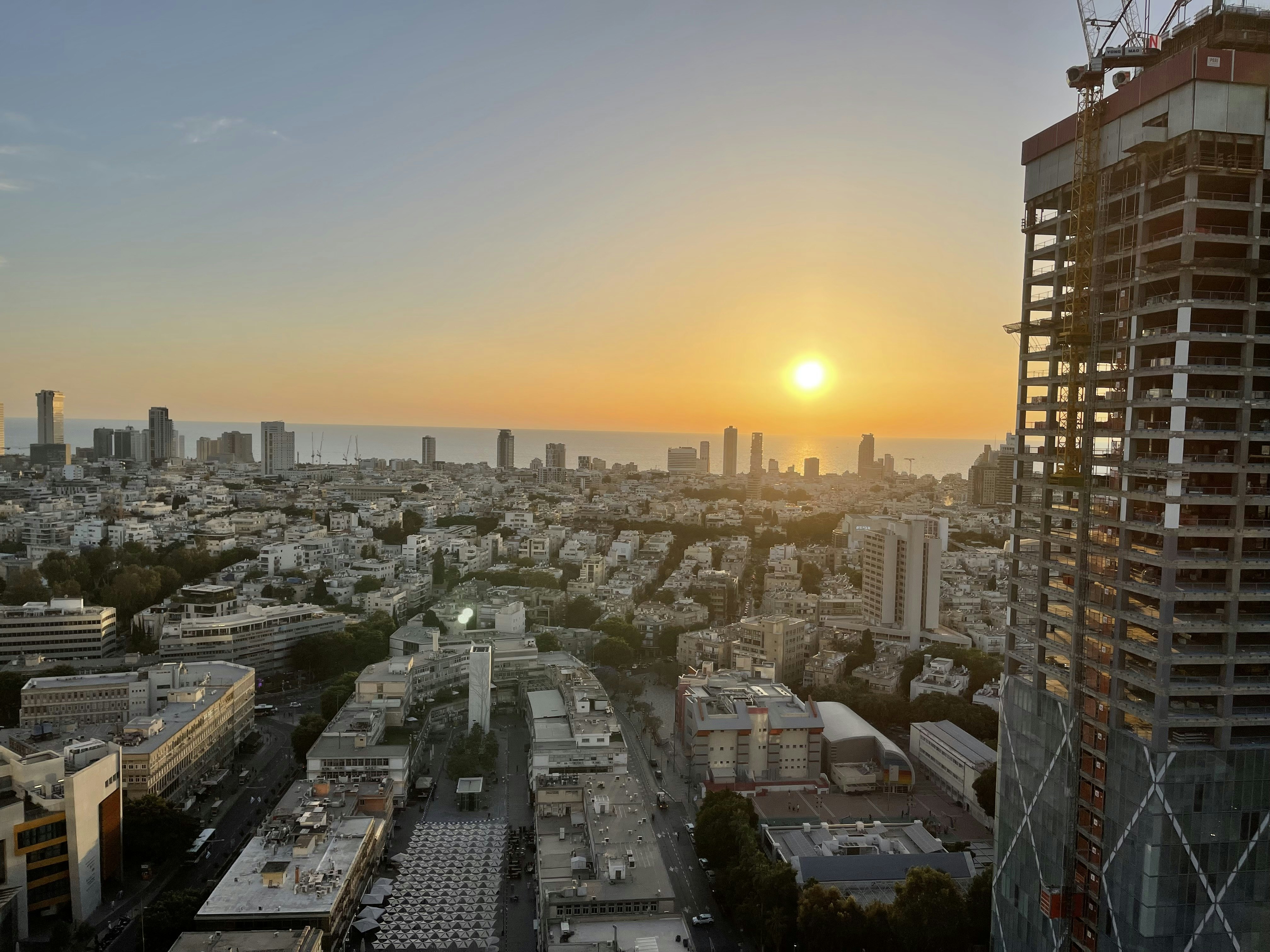 Vue aérienne de Tel-Aviv