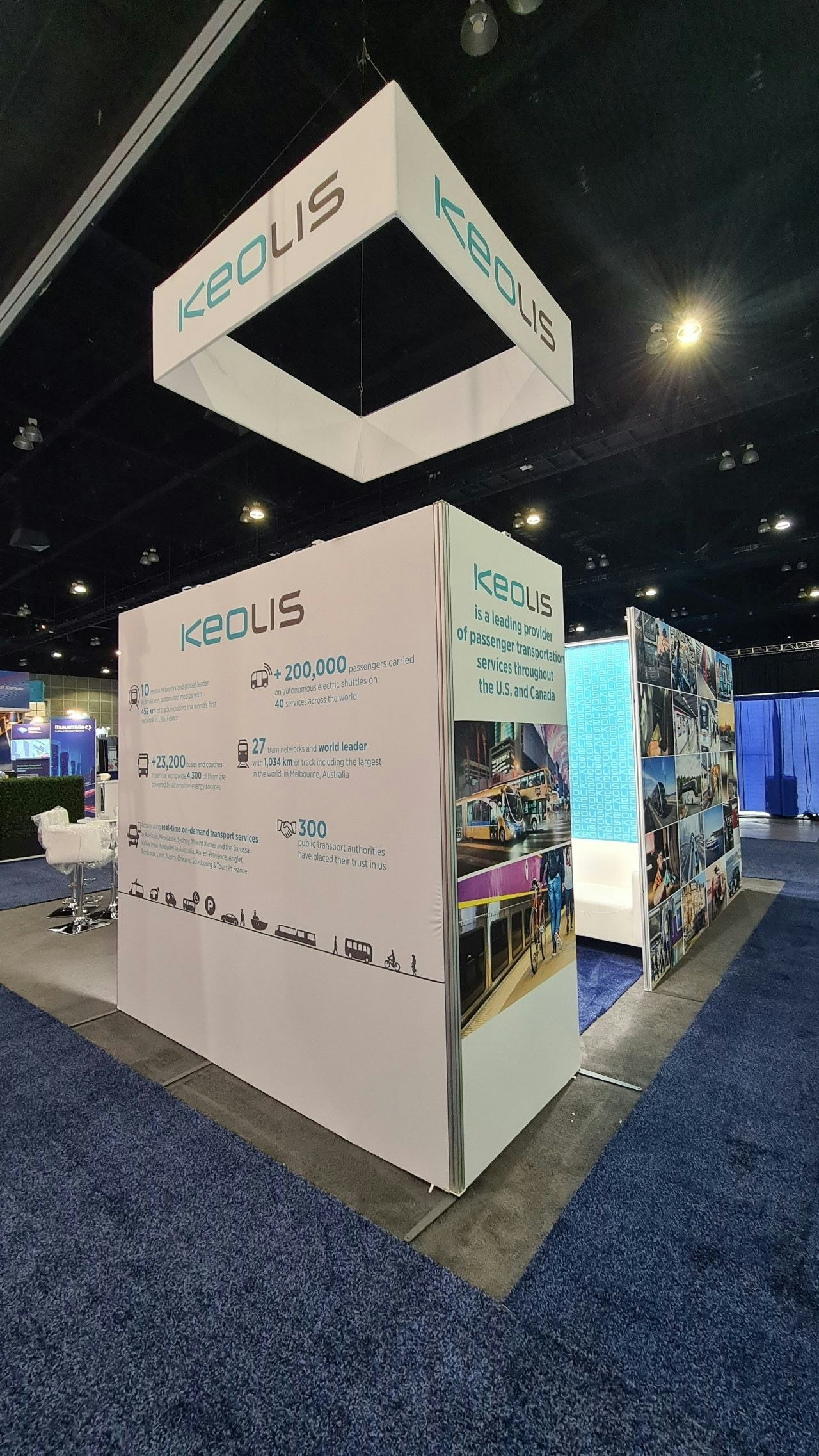 Keolis stand at the ITS World Congress 2022 in Los Angeles