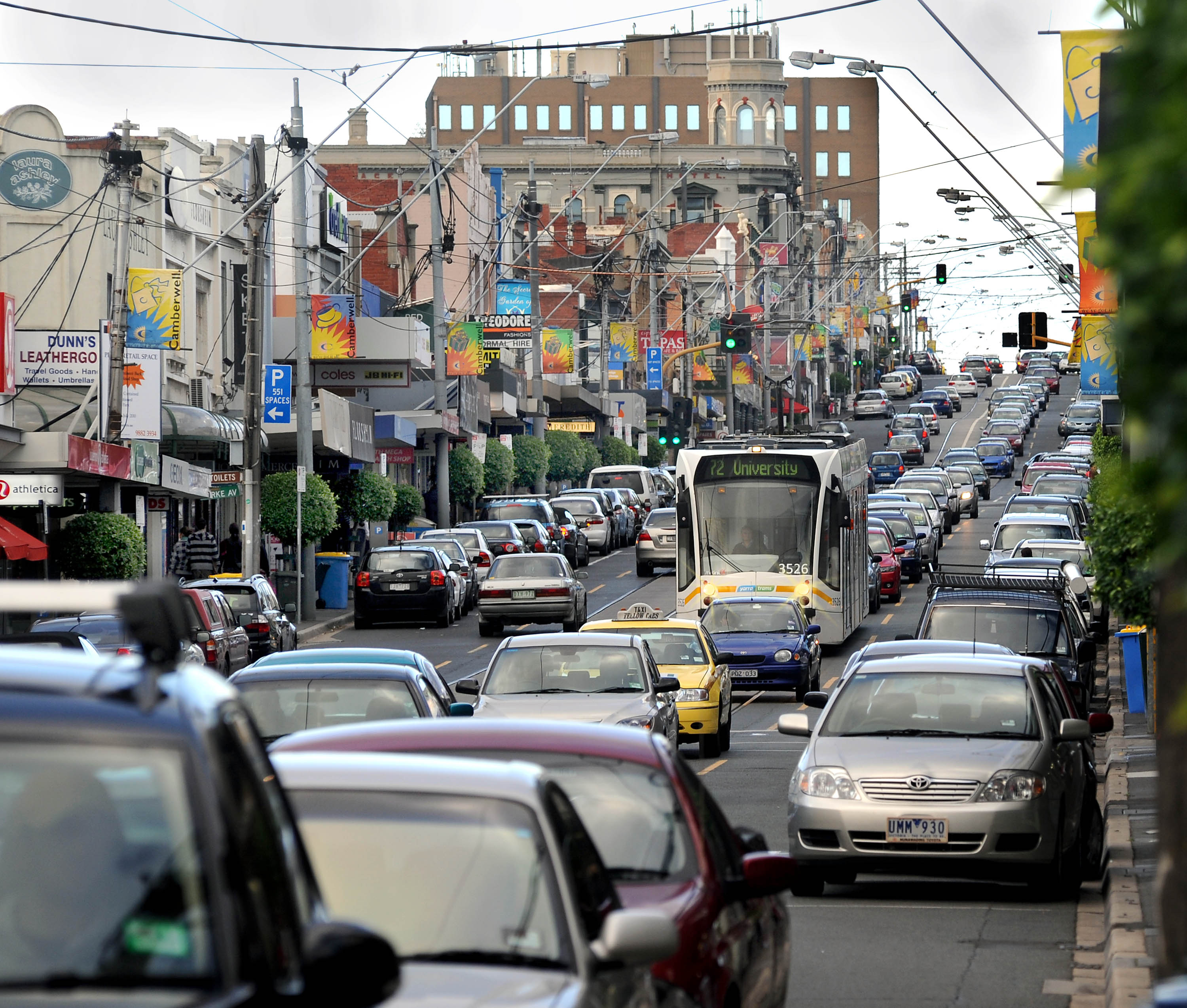 Les tramways partagent 74 % de leurs voies avec les autres usagers de la route.