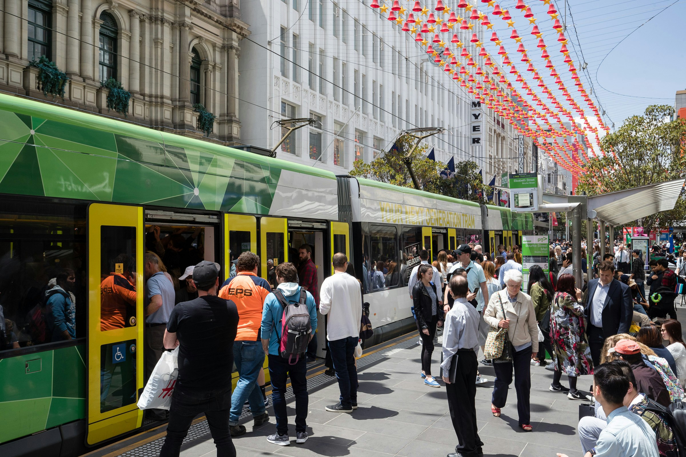 Yarra Trams handles over 200 million passengers per year.