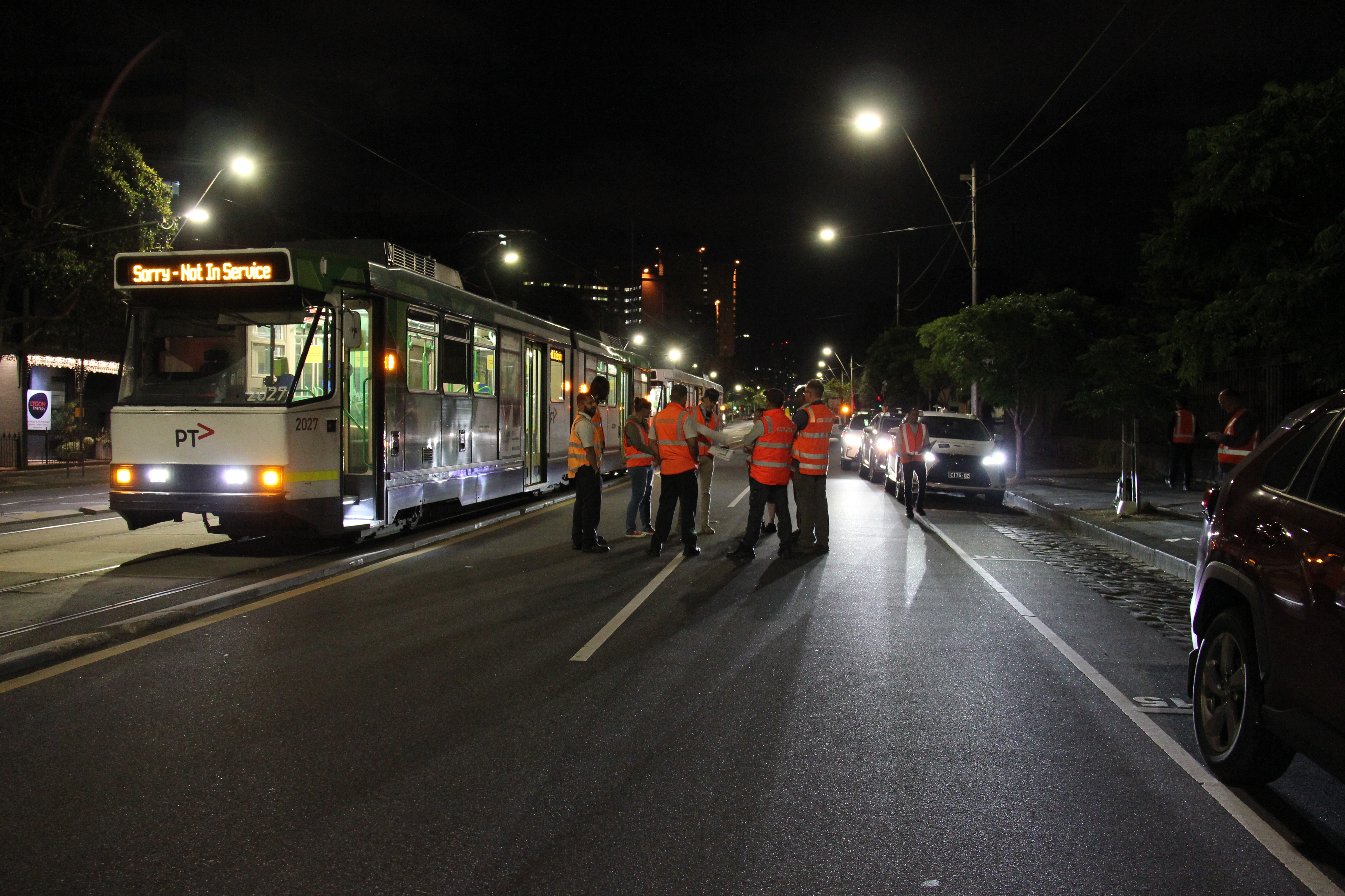 Les tests ont été conduits fin 2021 entre 1h et 4h du matin dans Lygon Street à Melbourne.